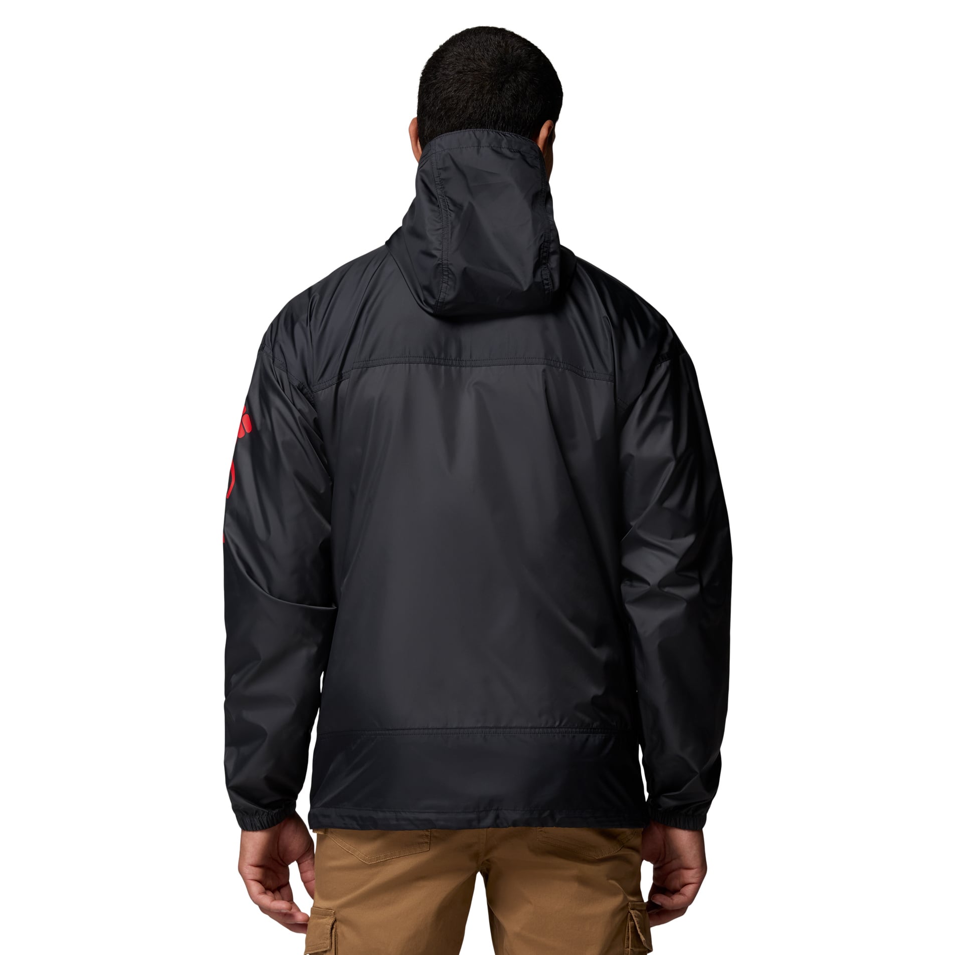 Men's Columbia  Black Georgia Bulldogs Flash Challenger II Full-Zip Hooded Windbreaker