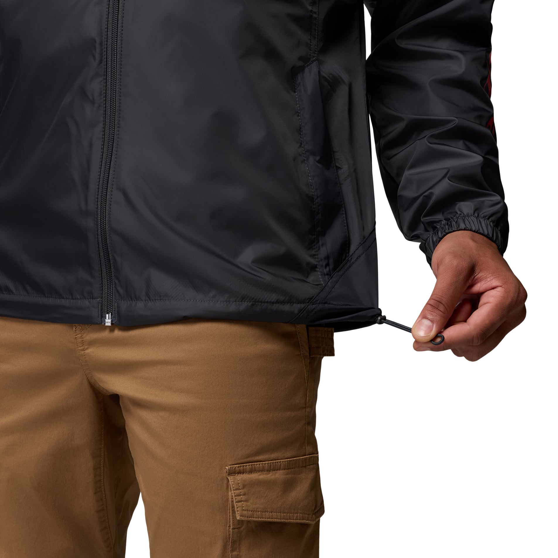 Men's Columbia  Black Georgia Bulldogs Flash Challenger II Full-Zip Hooded Windbreaker