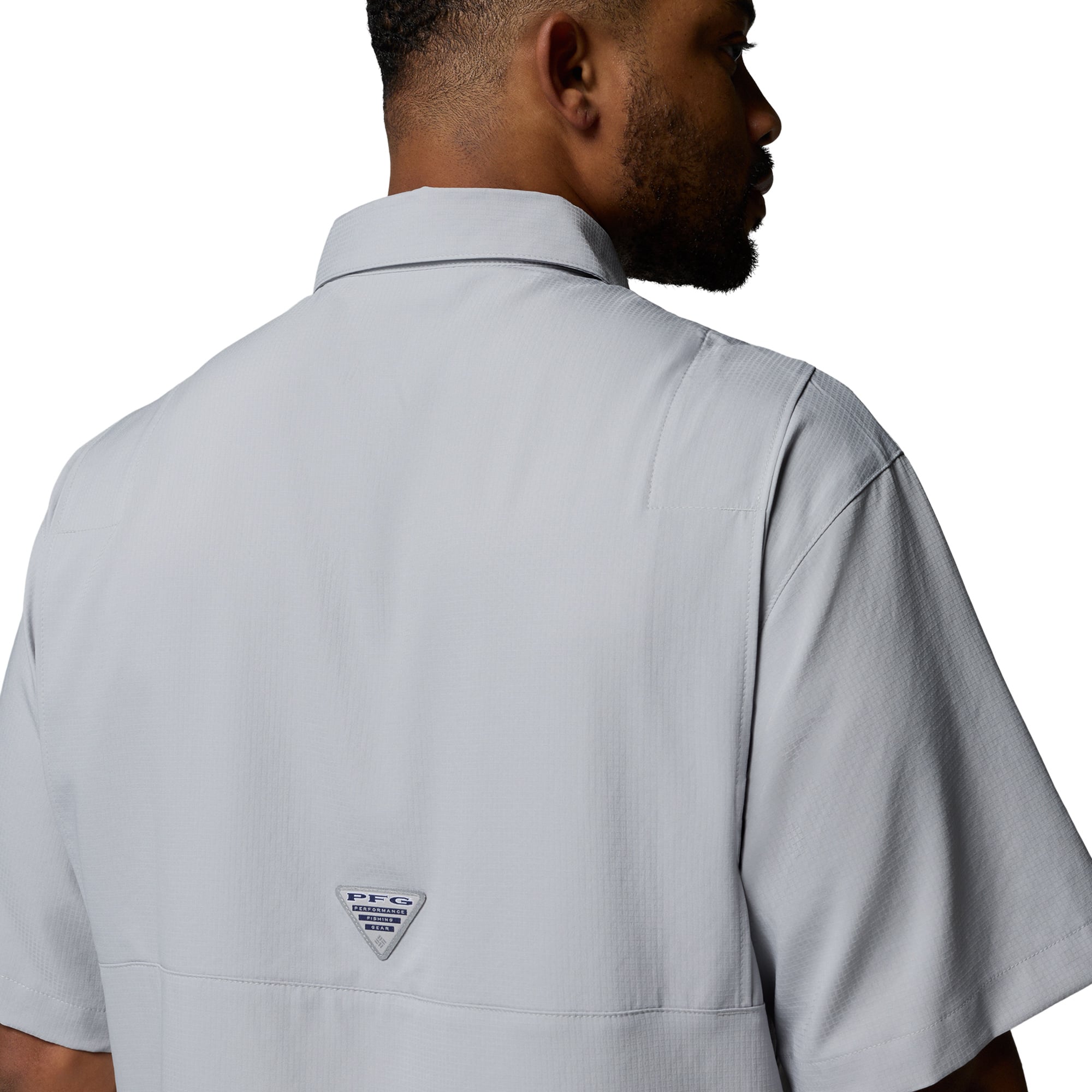 Chemise boutonnée Columbia grise Georgia Bulldogs Tamiami Omni-Shade pour homme