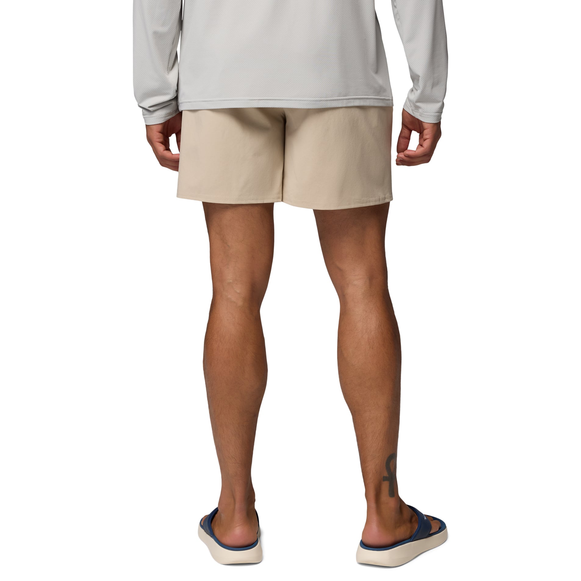 Men's Columbia Natural Georgia Bulldogs PFG Terminal Roamer™ Omni-Shade™ Stretch Shorts