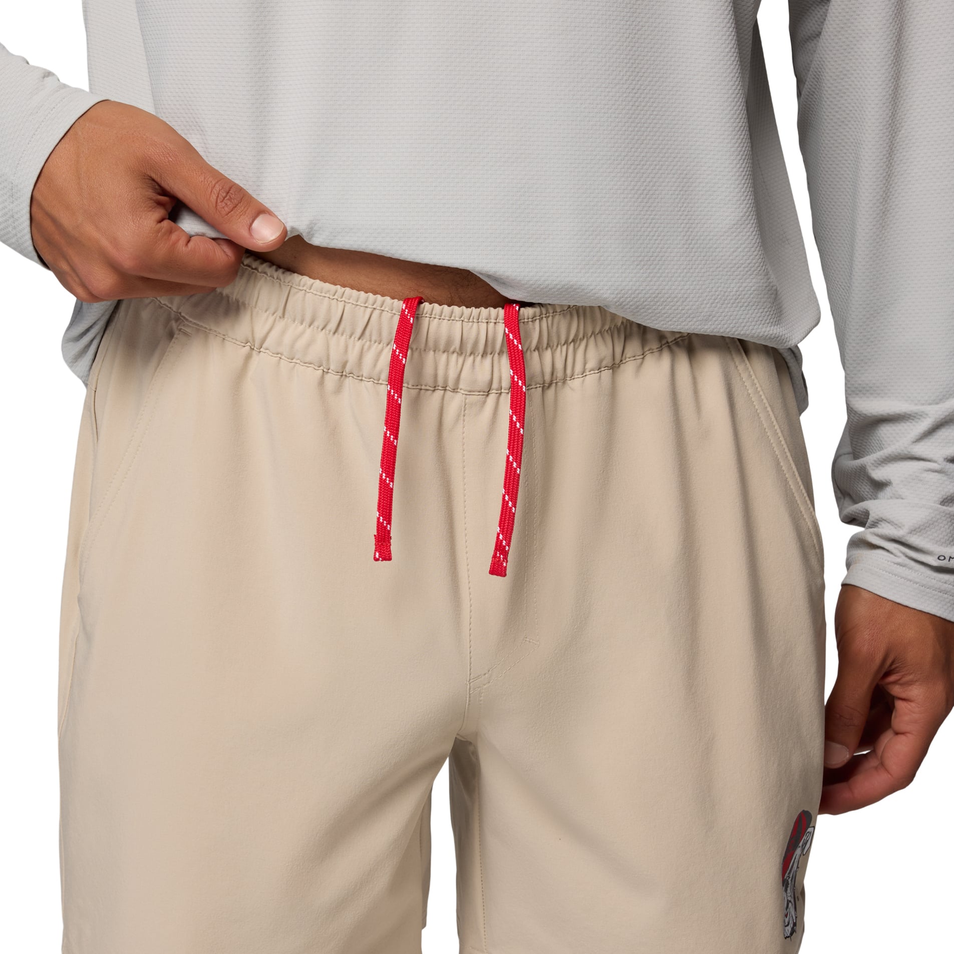 Men's Columbia Natural Georgia Bulldogs PFG Terminal Roamer™ Omni-Shade™ Stretch Shorts