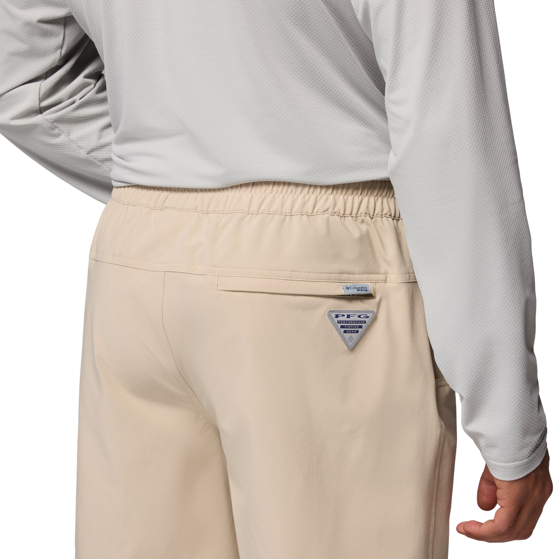 Men's Columbia Natural Georgia Bulldogs PFG Terminal Roamer™ Omni-Shade™ Stretch Shorts