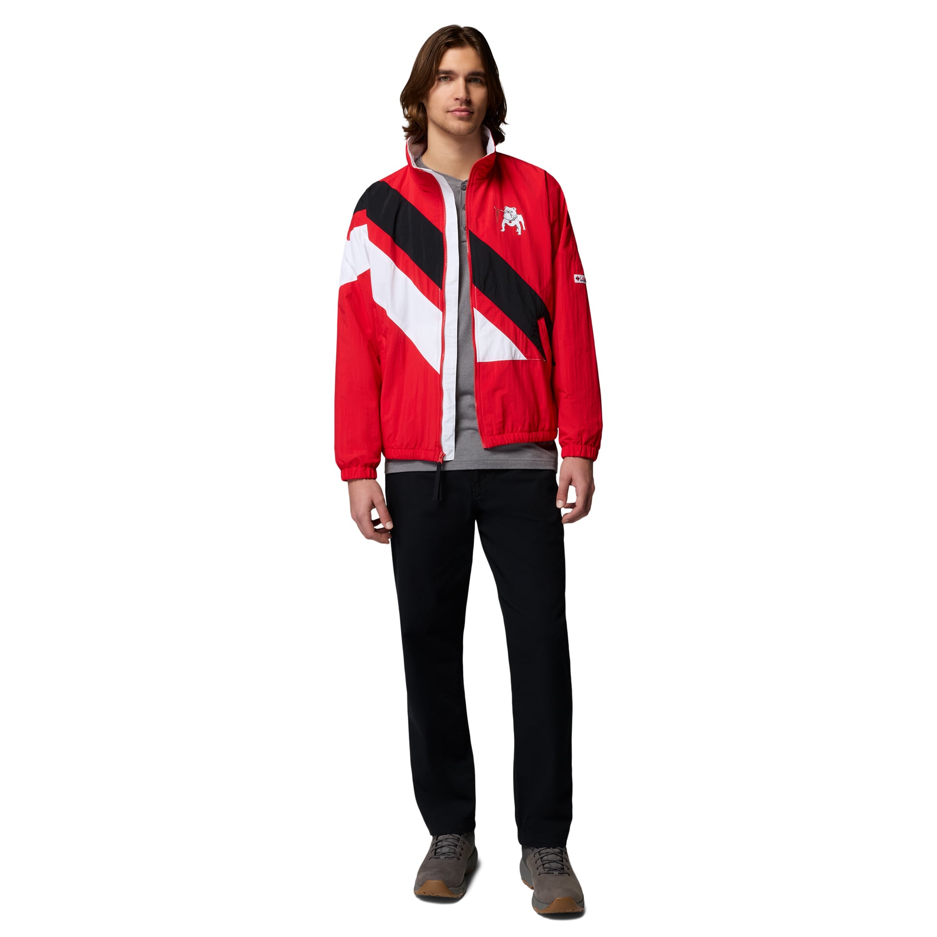 Men's Columbia Red Georgia Bulldogs Reventure Full-Zip Windbreaker Omni-Shield Jacket