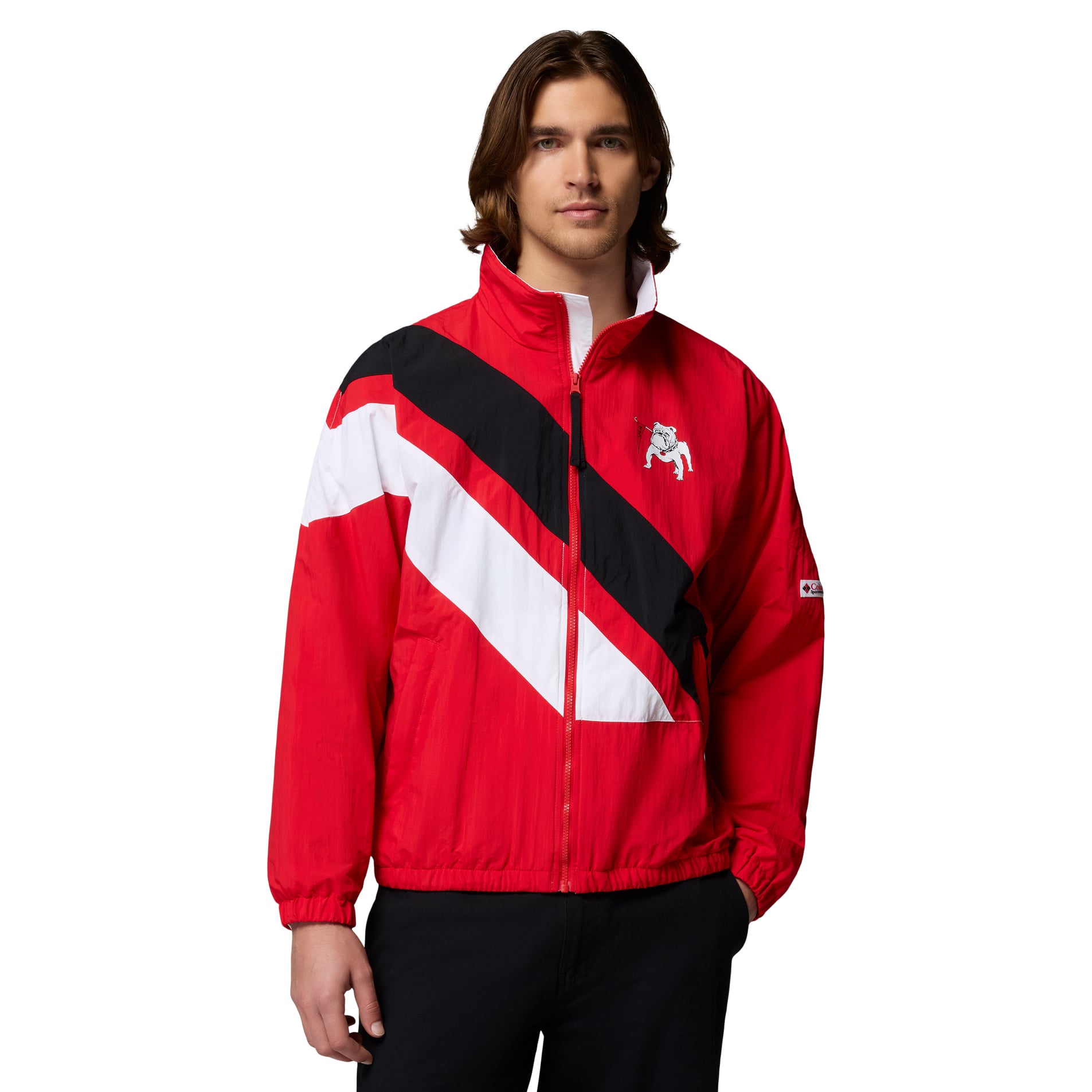 Men's Columbia Red Georgia Bulldogs Reventure Full-Zip Windbreaker Omni-Shield Jacket