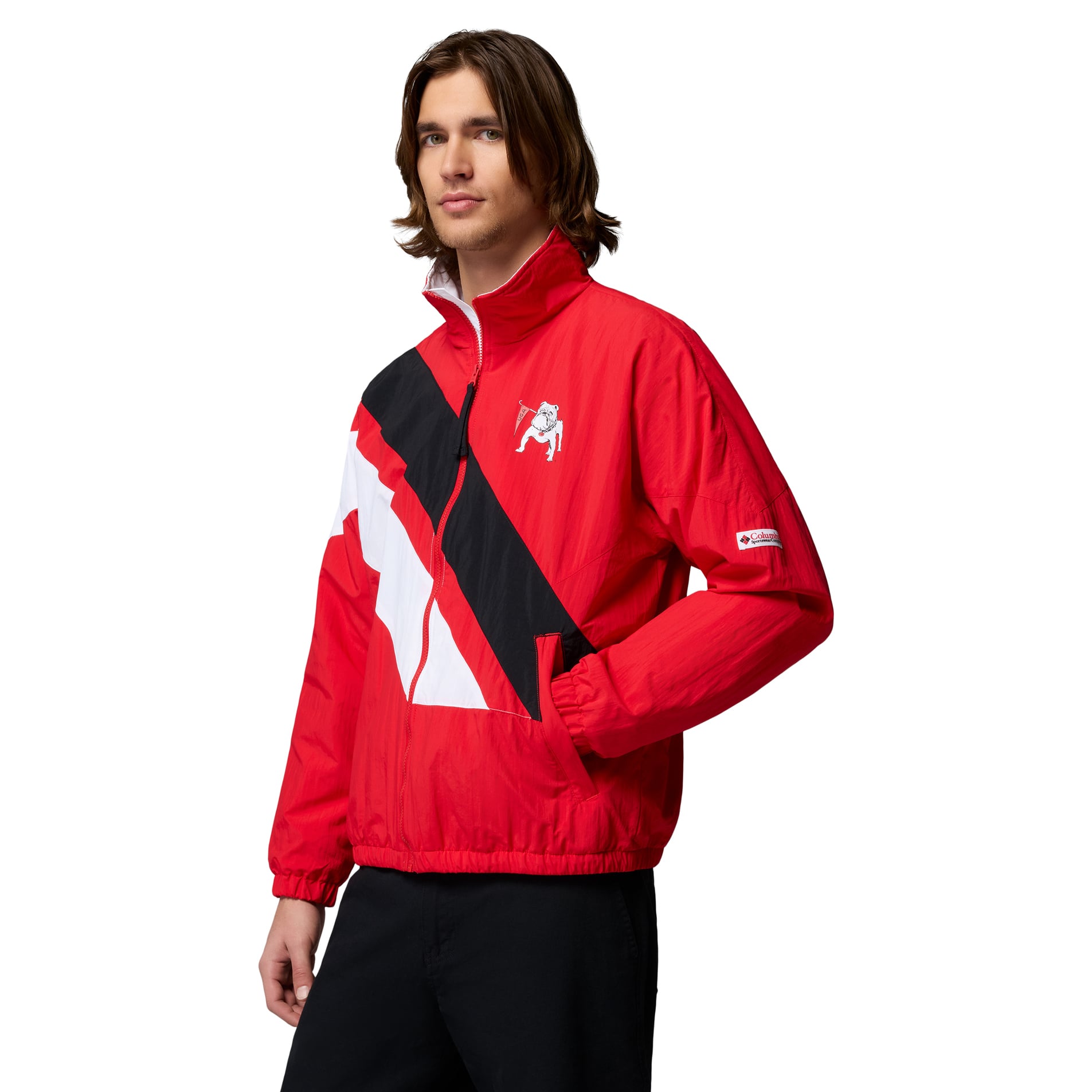 Men's Columbia Red Georgia Bulldogs Reventure Full-Zip Windbreaker Omni-Shield Jacket