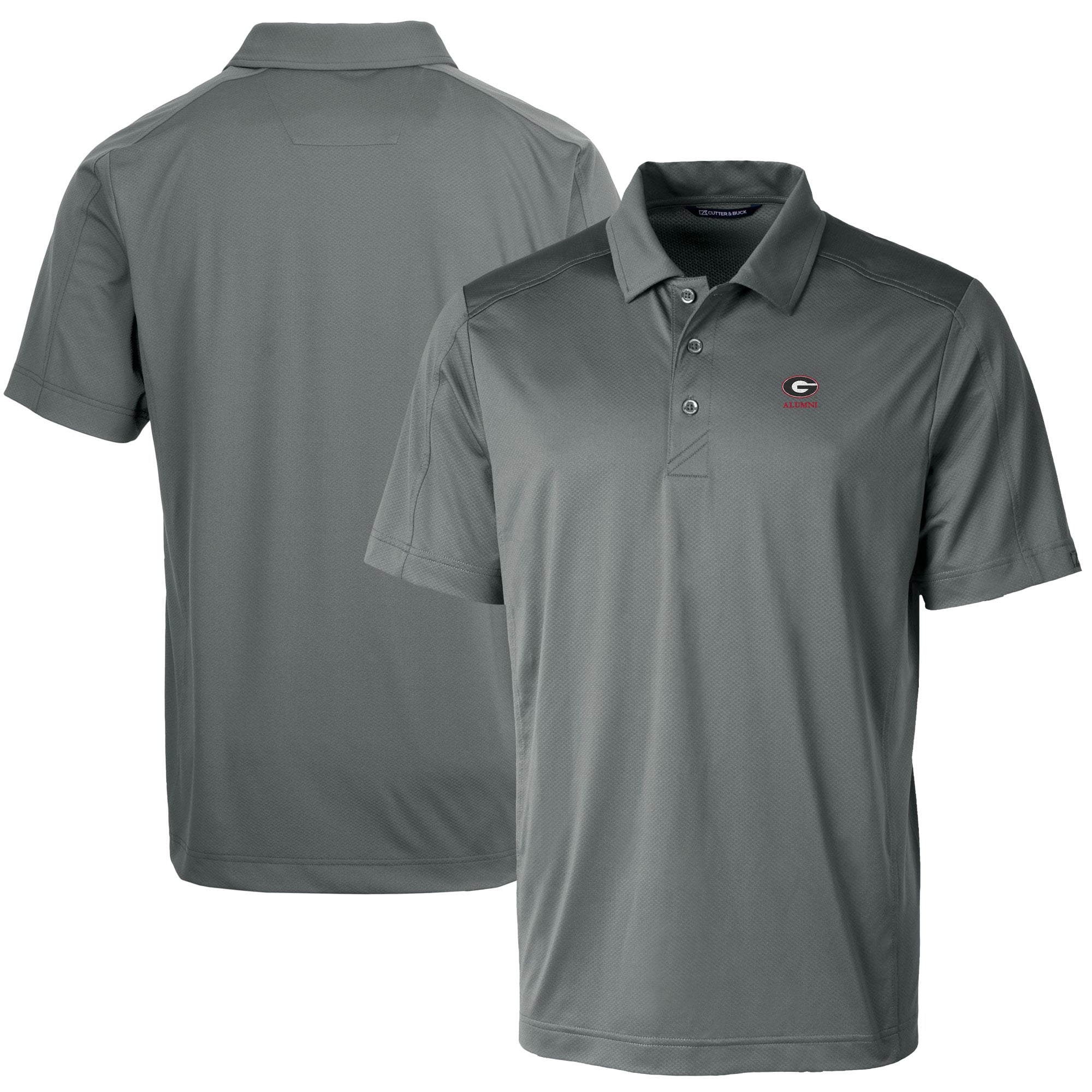 Men's Cutter & Buck Georgia Bulldogs Alumni Logo Prospect Textured Stretch Polo
