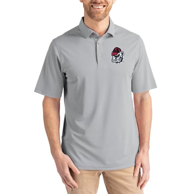 Georgia Bulldogs Cutter & Buck Virtue Eco Pique Recycled Polo - Gray