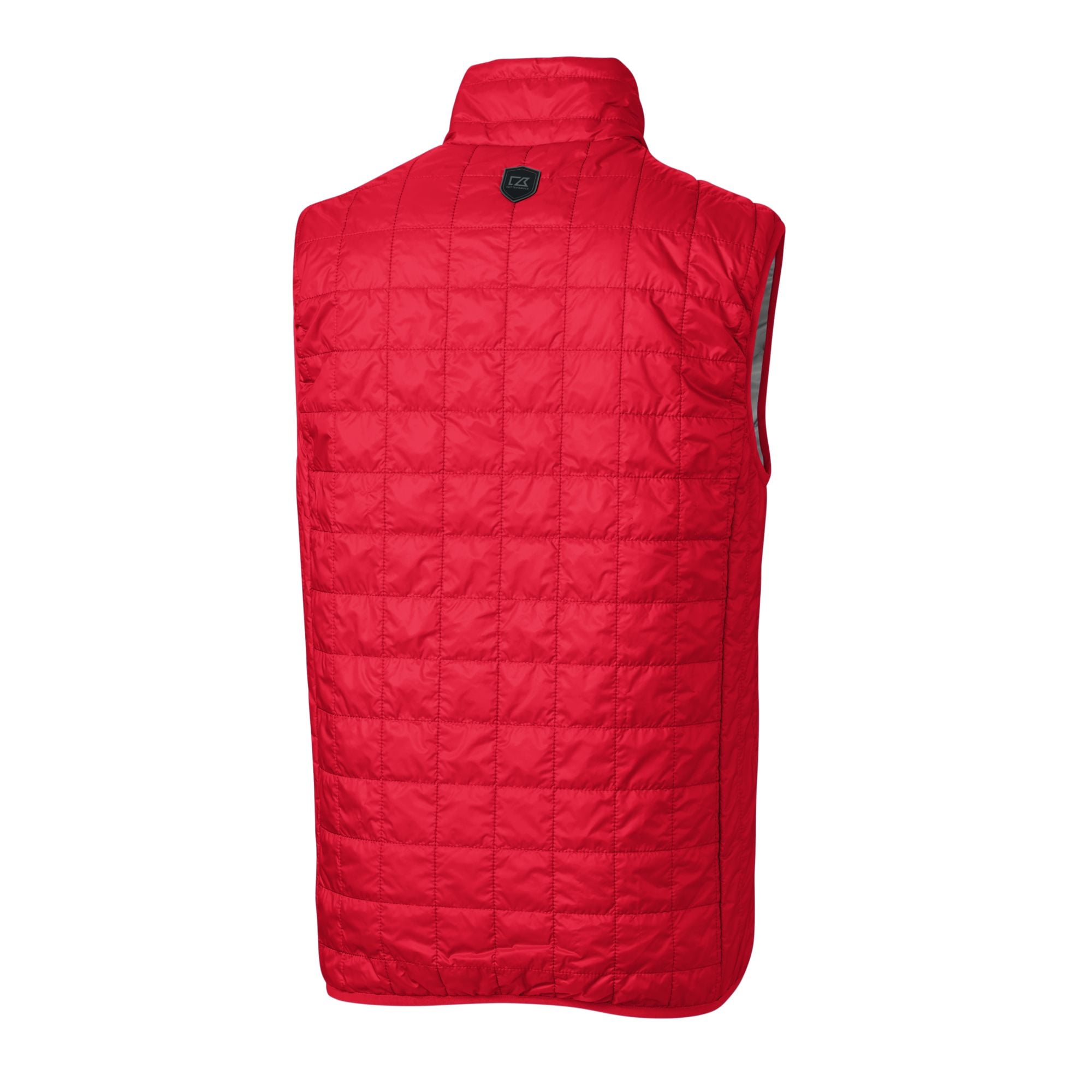 Doudoune sans manches zippée Cutter & Buck rouge Georgia Bulldogs Alumni Logo Rainier PrimaLoft Eco pour homme