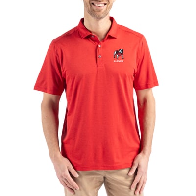 Georgia Bulldogs Cutter & Buck Coastline Epic Comfort Eco Recycled Polo - Red