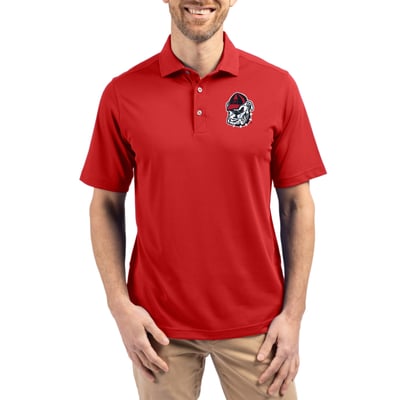 Georgia Bulldogs Cutter & Buck Virtue Eco Pique Recycled Polo - Red