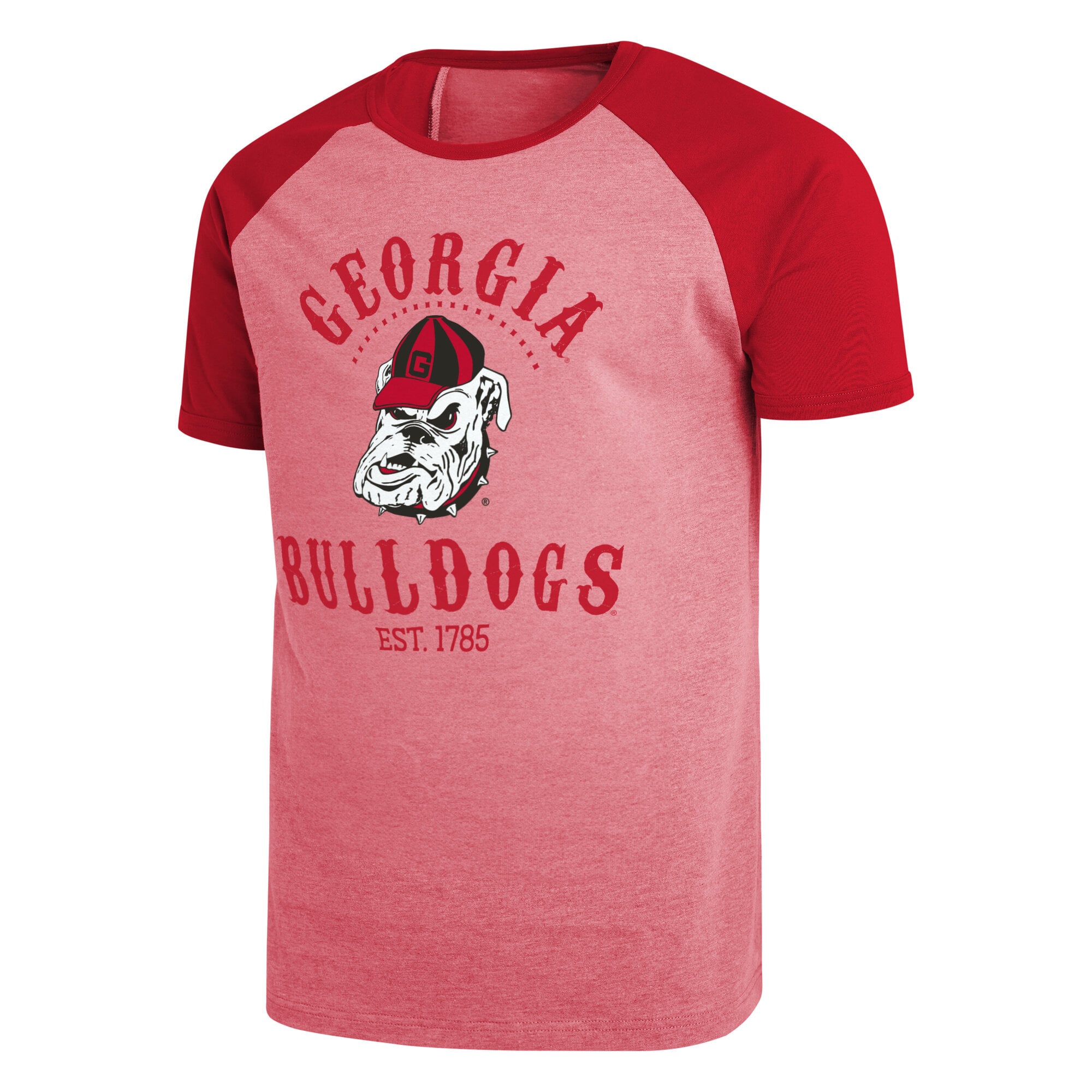 T-shirt raglan rouge Georgia Bulldogs de la collection Darius Rucker pour homme par Fanatics