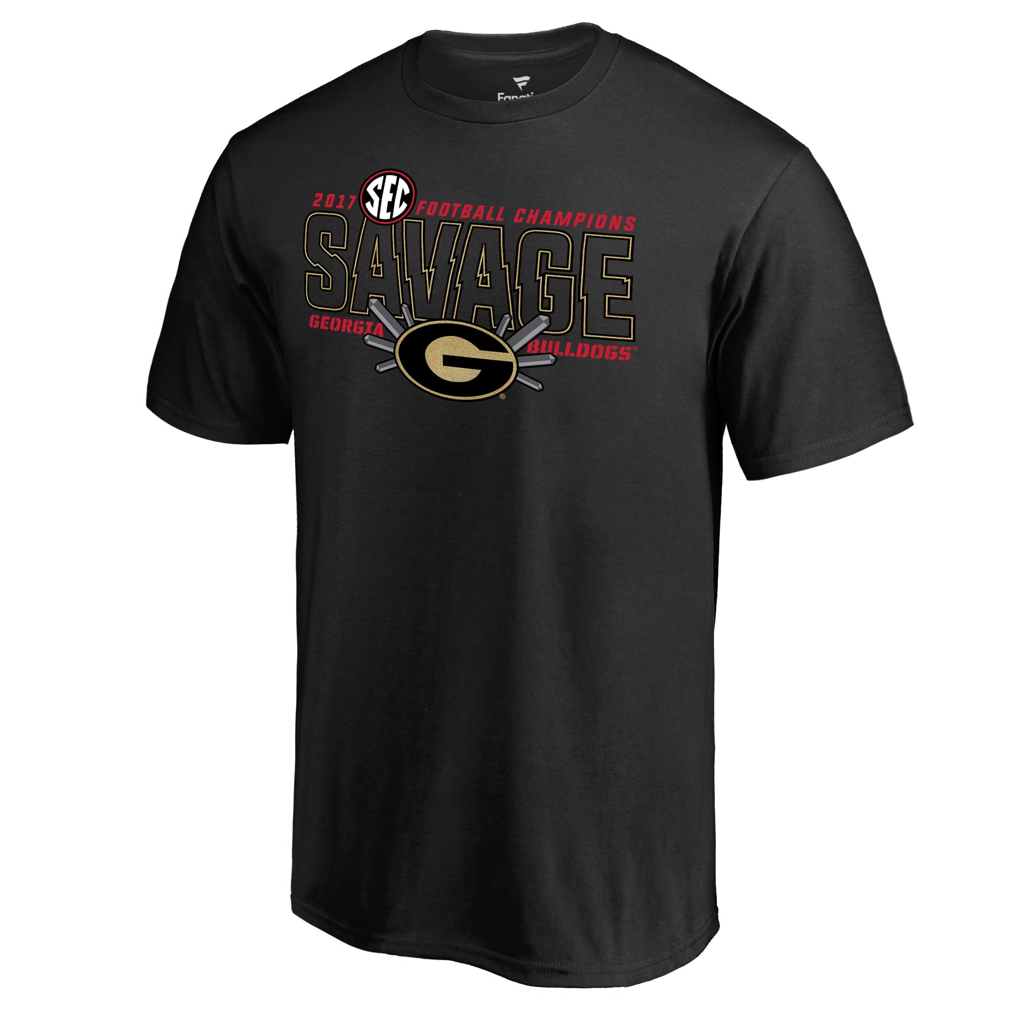 Men's Fanatics Black Georgia Bulldogs 2017 SEC Football Conference