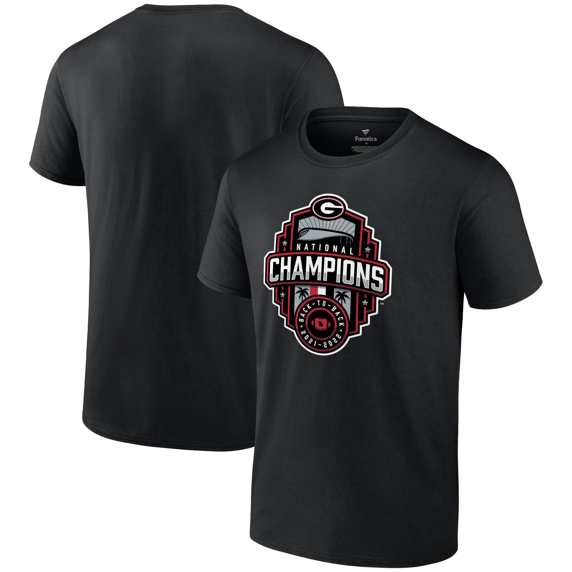 Men's Fanatics Black Georgia Bulldogs College Football Playoff