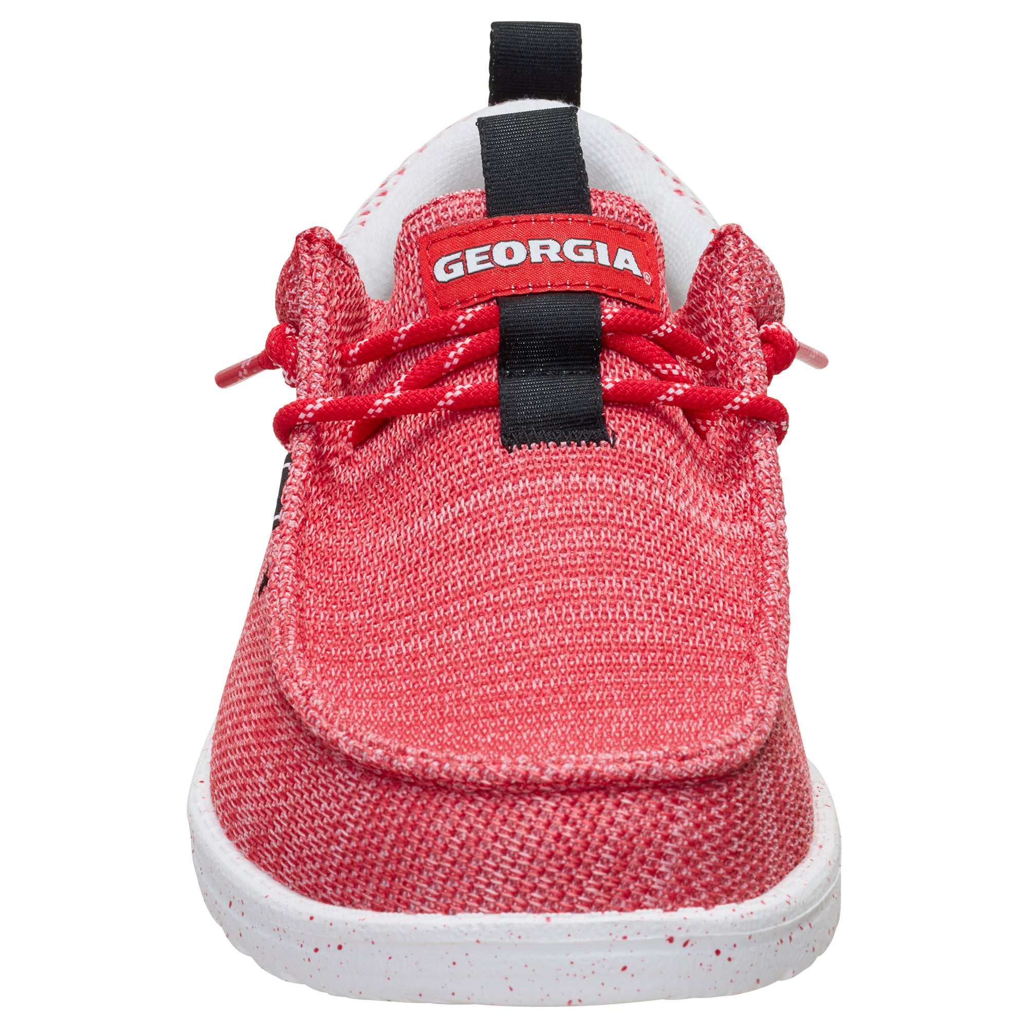 Men's Hey Dude Red Georgia Bulldogs Wally Stretch Sox Shoes
