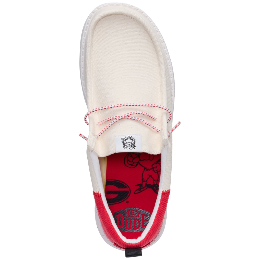 Hey Dude White and Red Canvas Shoes WENDY “ | SLUB CANVAS RED HEY DUDE 40063-610 – Botas Rojero main image 2
