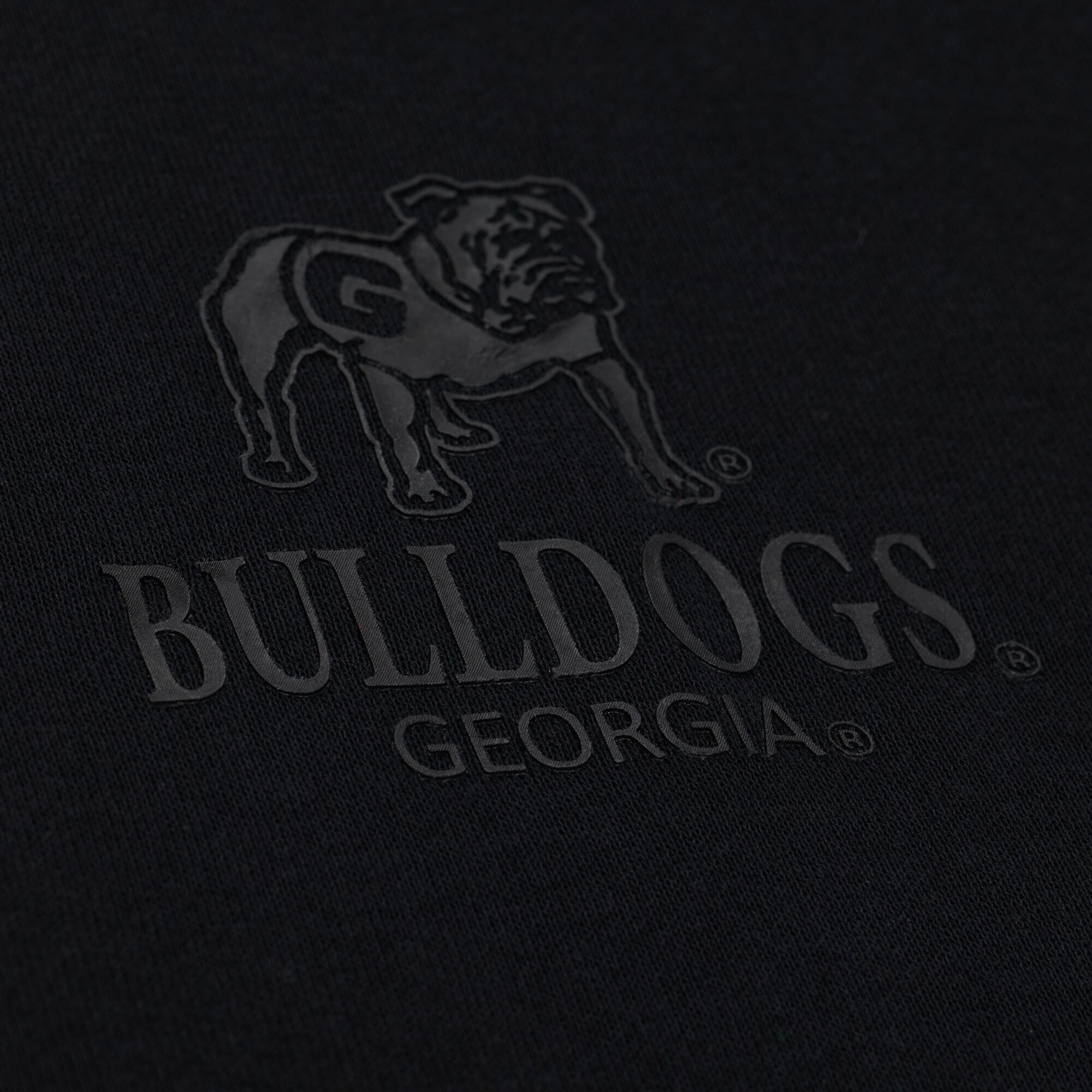 Sweat à capuche en polaire Mitchell & Ness noir Georgia Bulldogs pour homme, motif monochrome