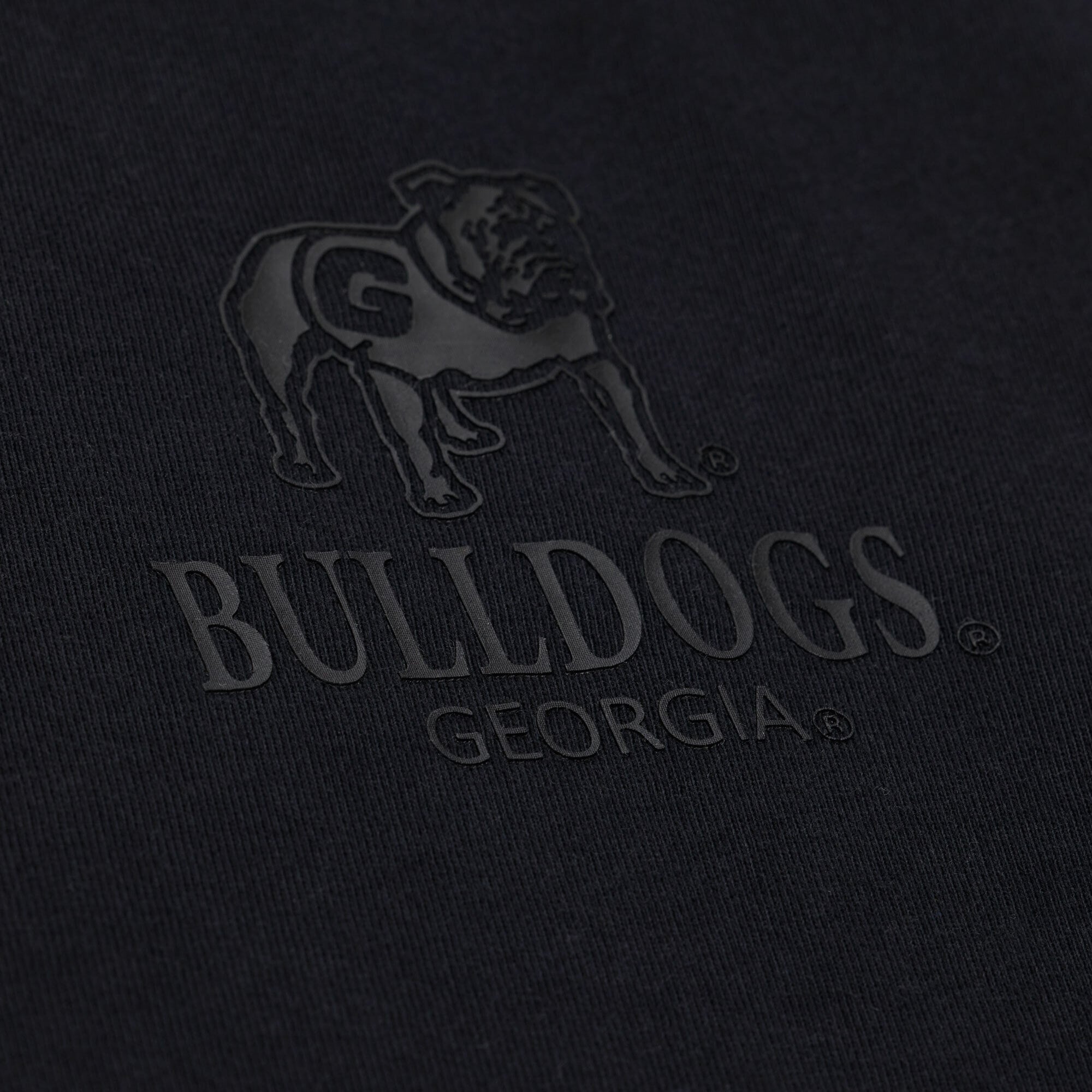 Men's Mitchell & Ness  Black Georgia Bulldogs Monochrome Icon T-Shirt