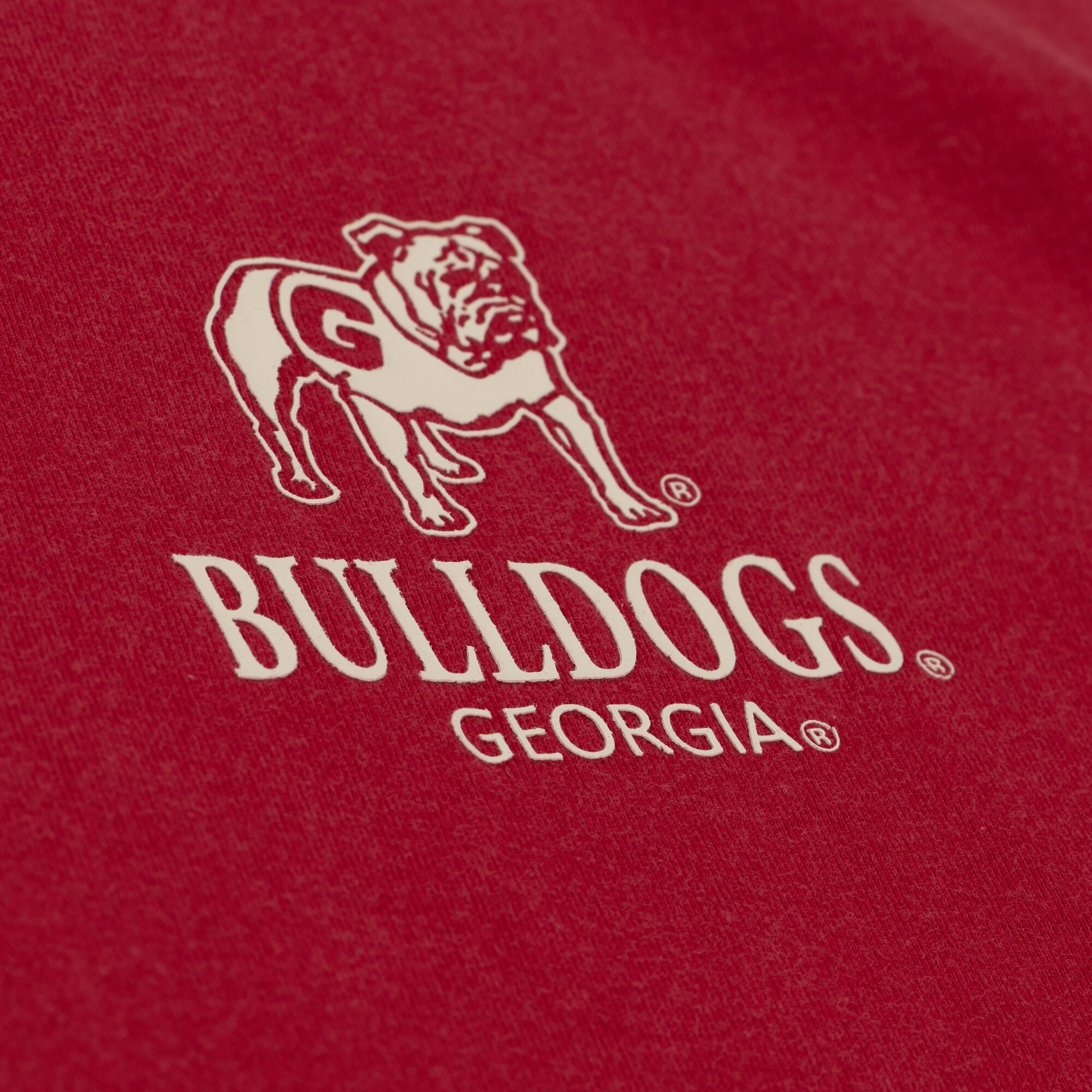 T-shirt Mitchell & Ness rouge Georgia Bulldogs Core Icon pour homme