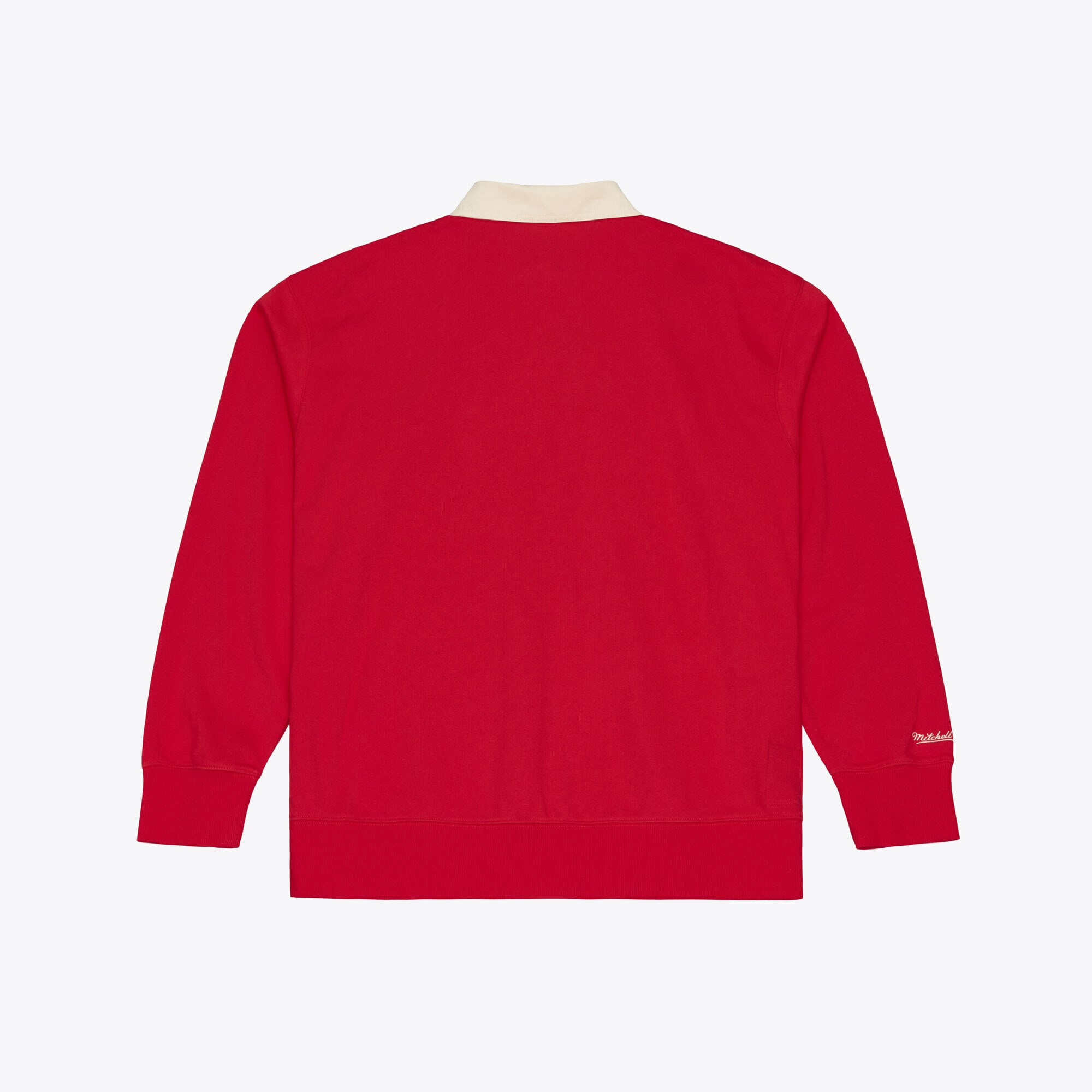 Polo à manches longues Mitchell & Ness rouge Georgia Bulldogs Retro Roots pour homme