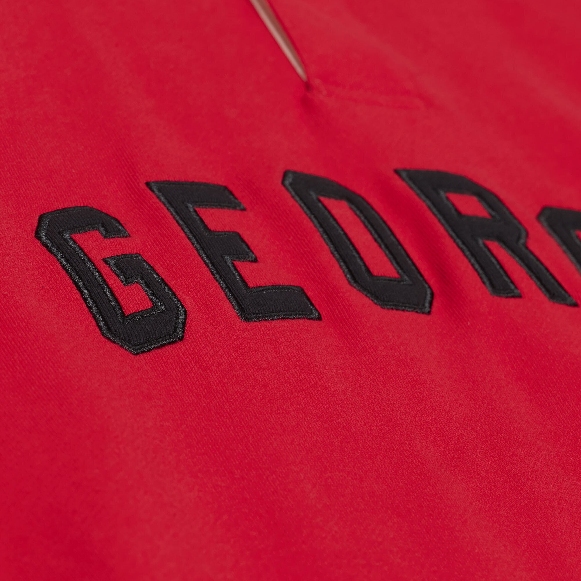 Polo à manches longues Mitchell & Ness rouge Georgia Bulldogs Retro Roots pour homme