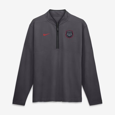  Georgia Bulldogs Nike Color Pop Victory Dri-FIT Half-Zip Pullover - Anthracite
