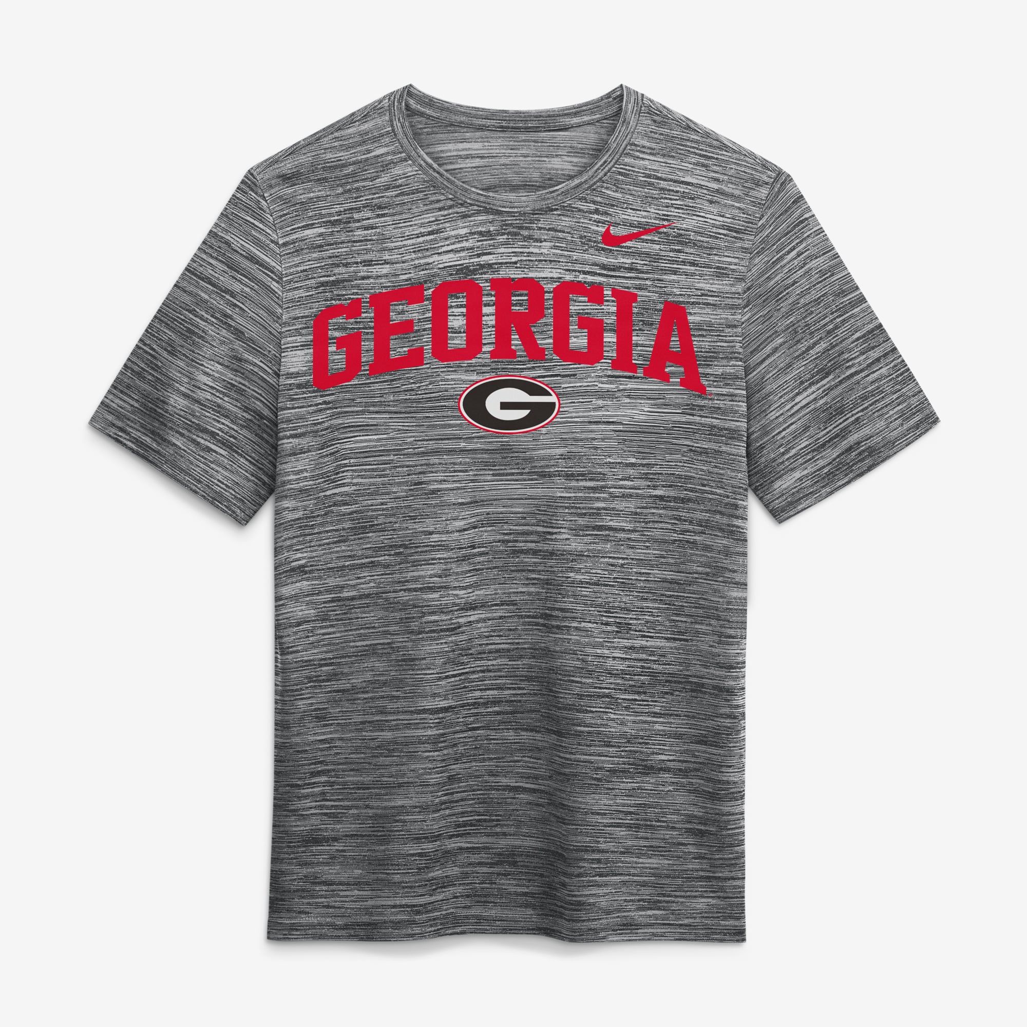 T-shirt Nike Dri-FIT Velocity avec logo arc Primetime des Georgia Bulldogs rouges pour homme