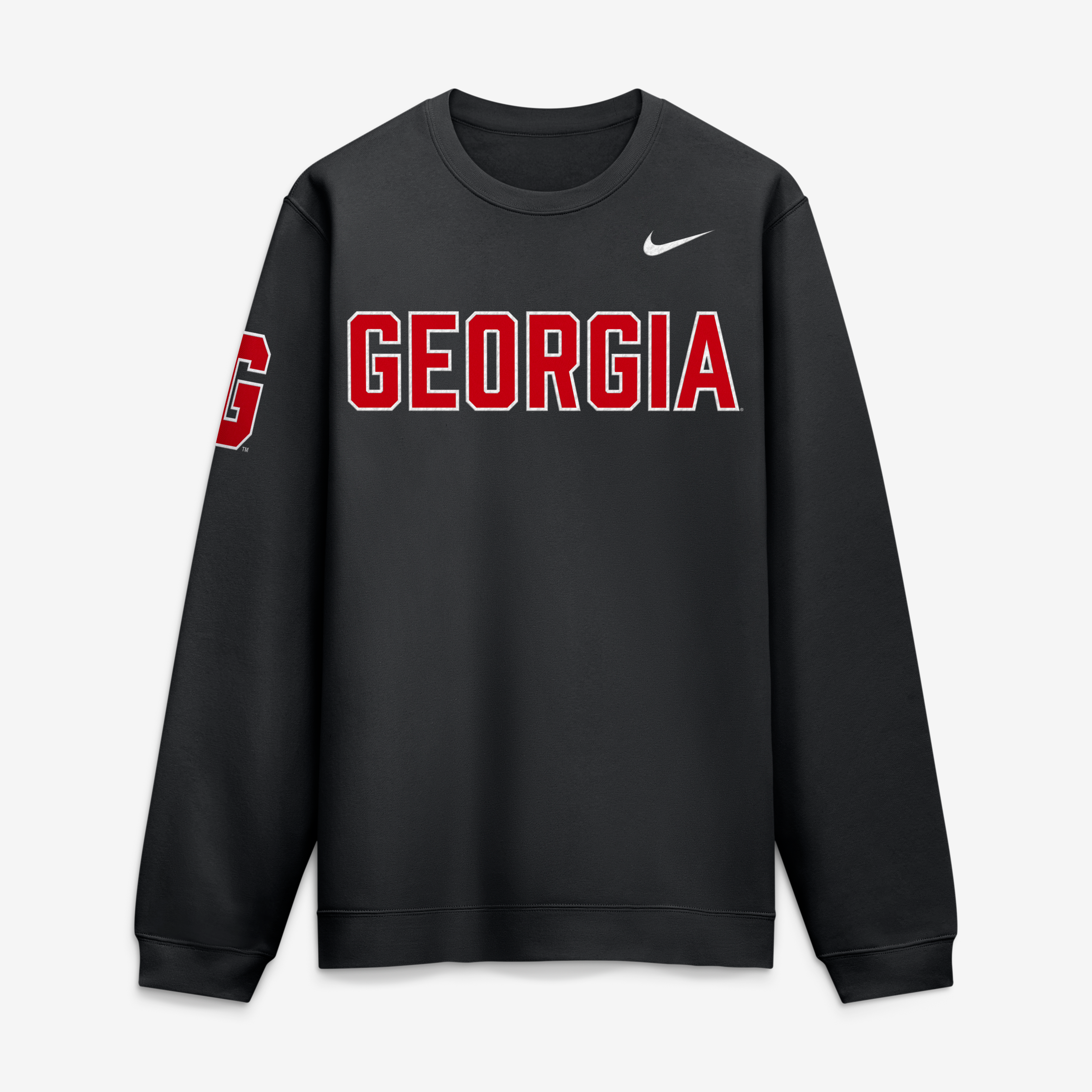Men's Nike Red Georgia Bulldogs 2026 Sideline Club Sweatshirt