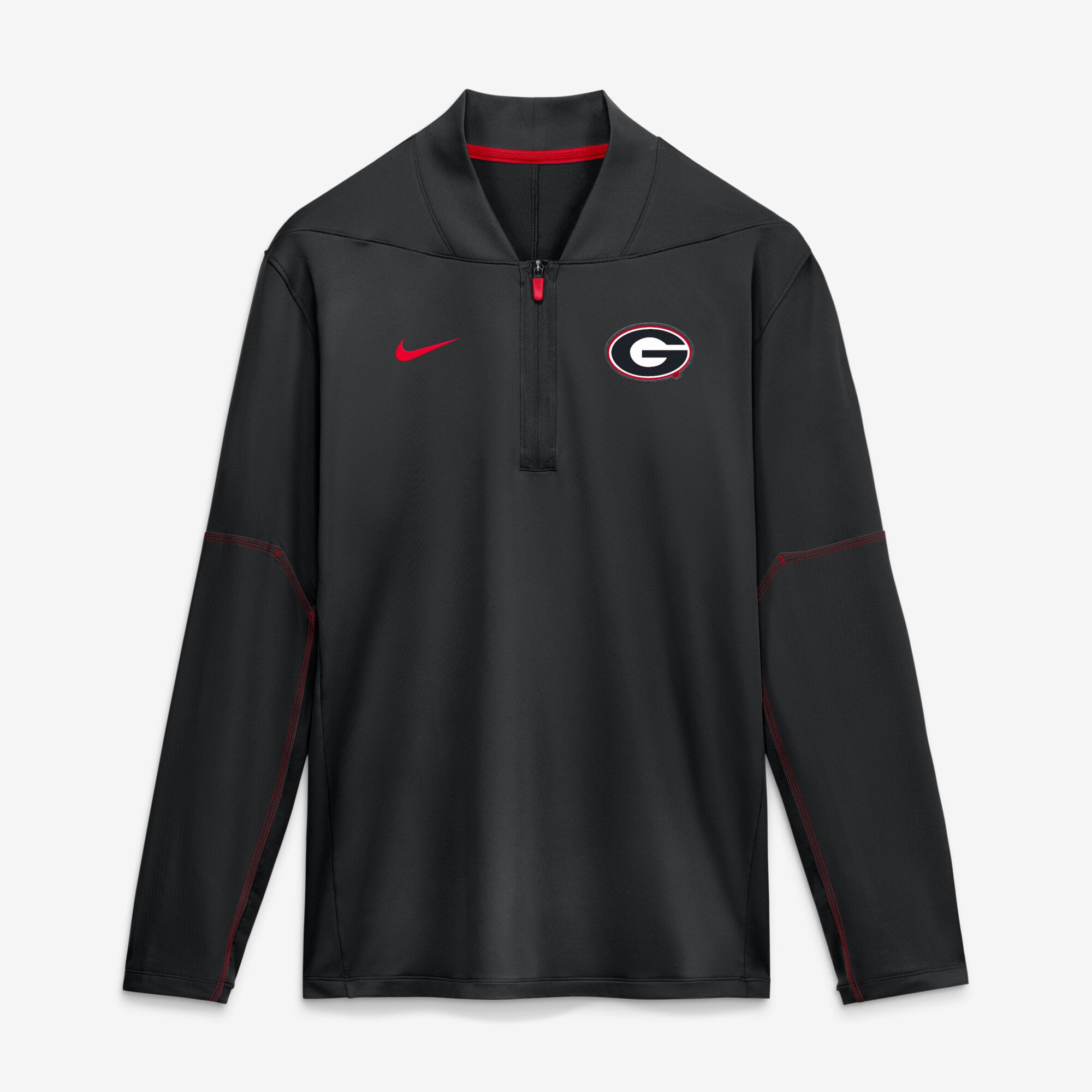 Men's Nike Georgia Bulldogs 2026 Sideline Midweight Half-Zip Dri-FIT Pullover