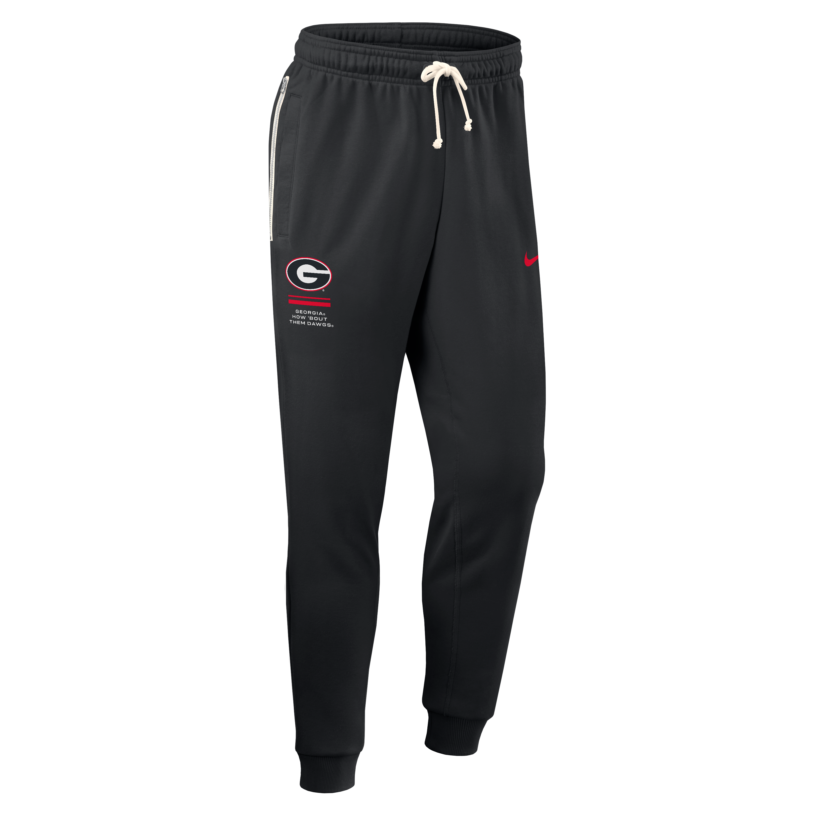 Pantalon Nike Georgia Bulldogs Sideline Standard Issue Dri-FIT Taper noir pour homme