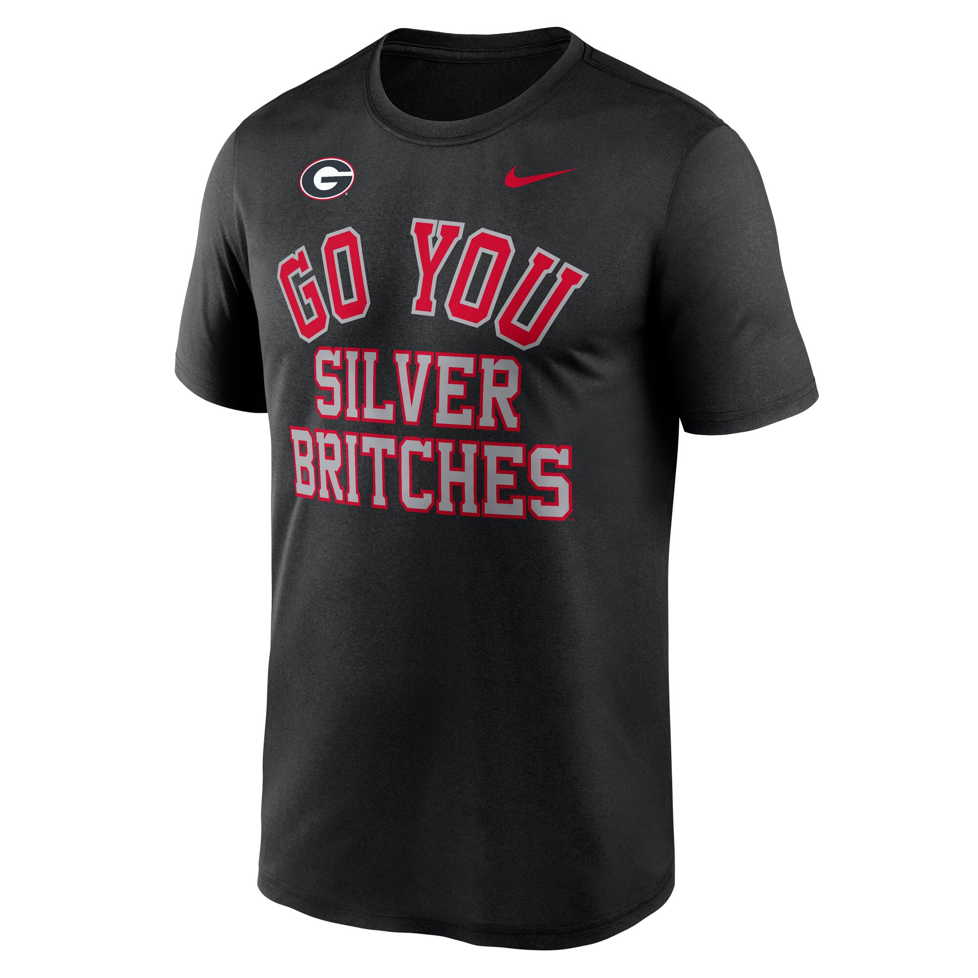 T-shirt Nike noir Georgia Bulldogs Primetime Arch Mantra Legend Dri-FIT pour homme