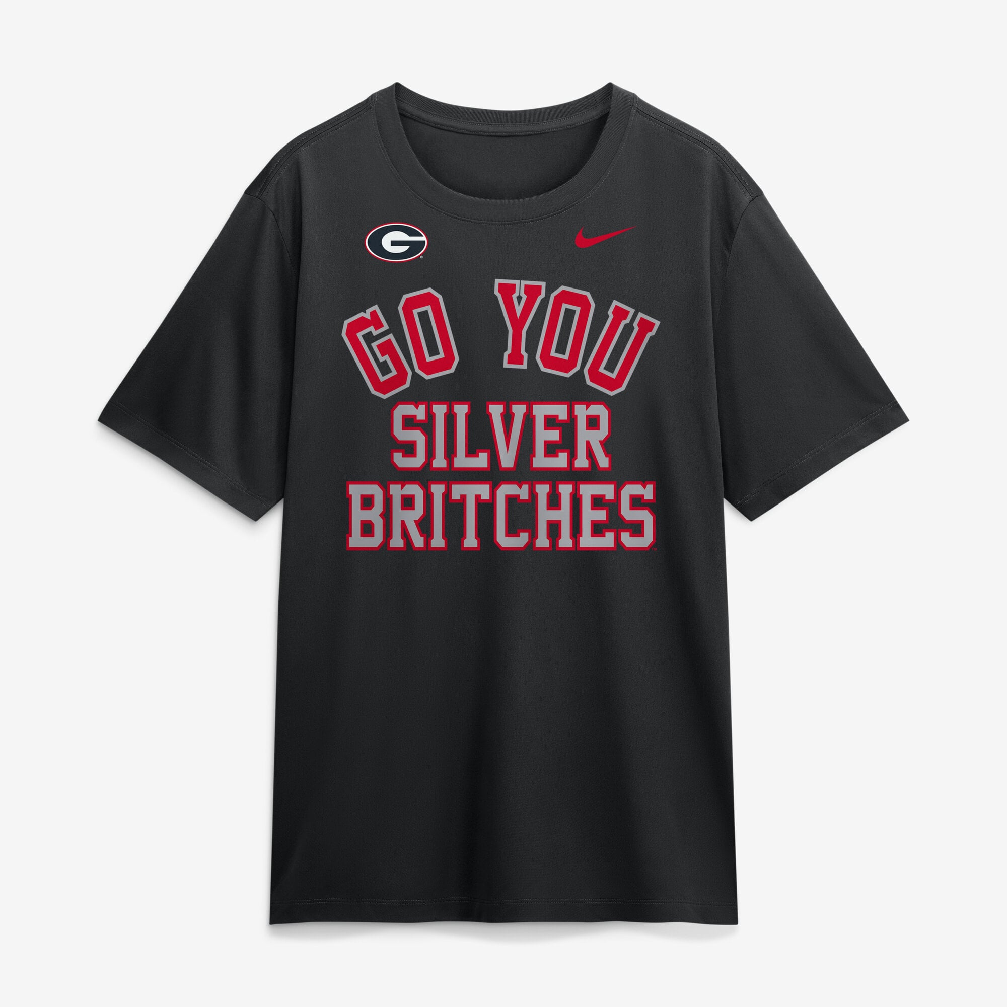 T-shirt Nike noir Georgia Bulldogs Primetime Arch Mantra Legend Dri-FIT pour homme