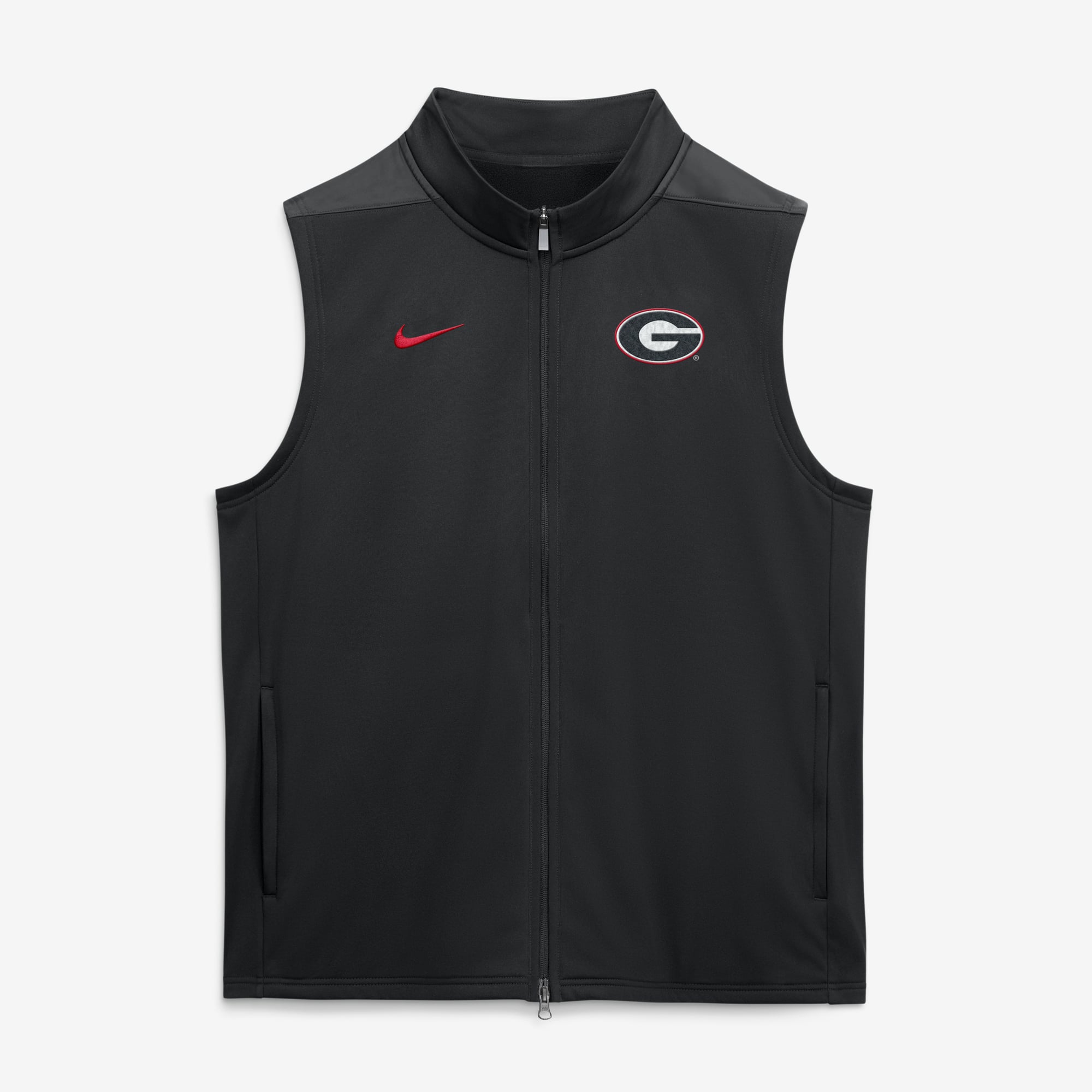 Men's Nike Black Georgia Bulldogs Primetime Victory Therma-FIT Full-Zip Vest