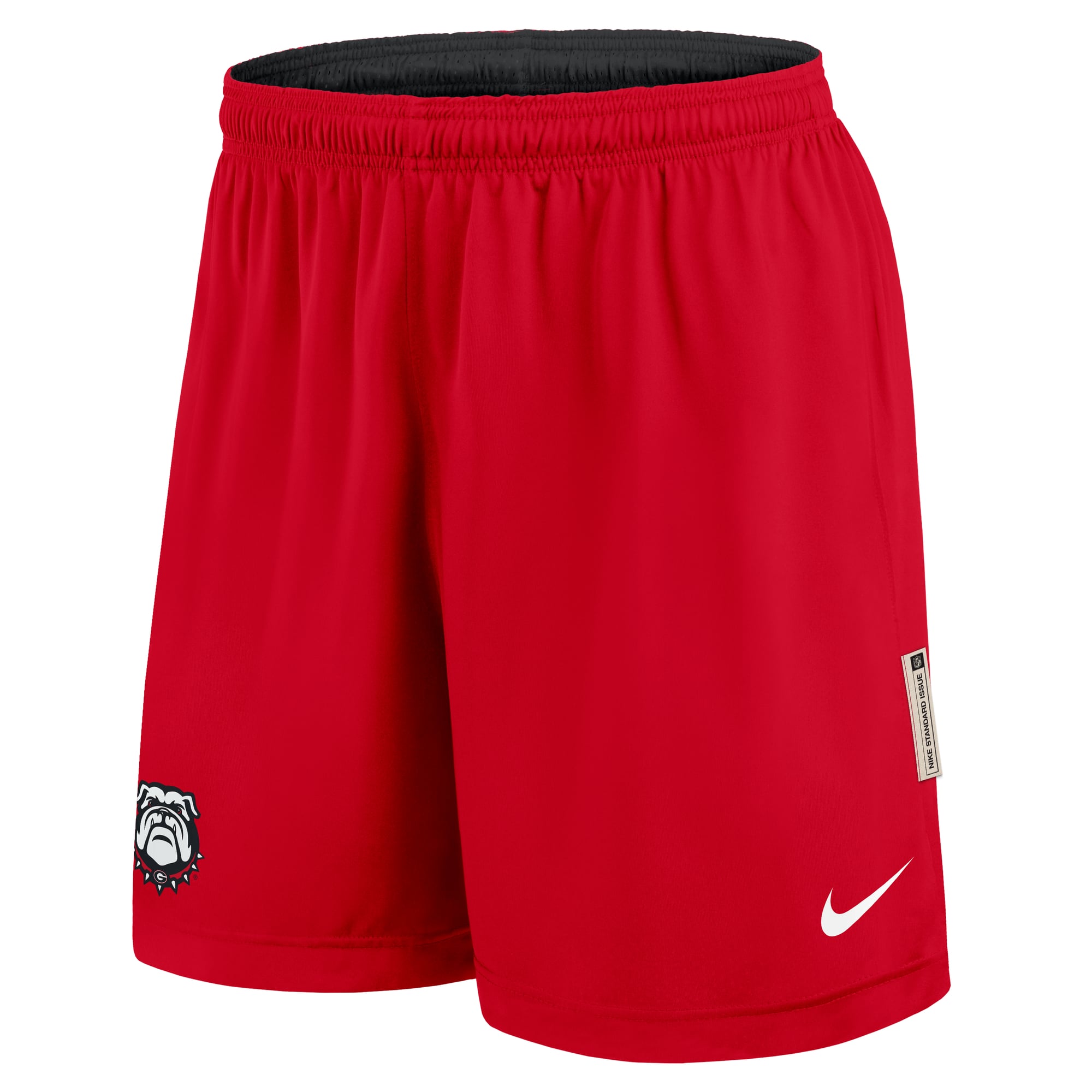 Short réversible Nike Dri-FIT noir et rouge Georgia Bulldogs Courtside pour homme