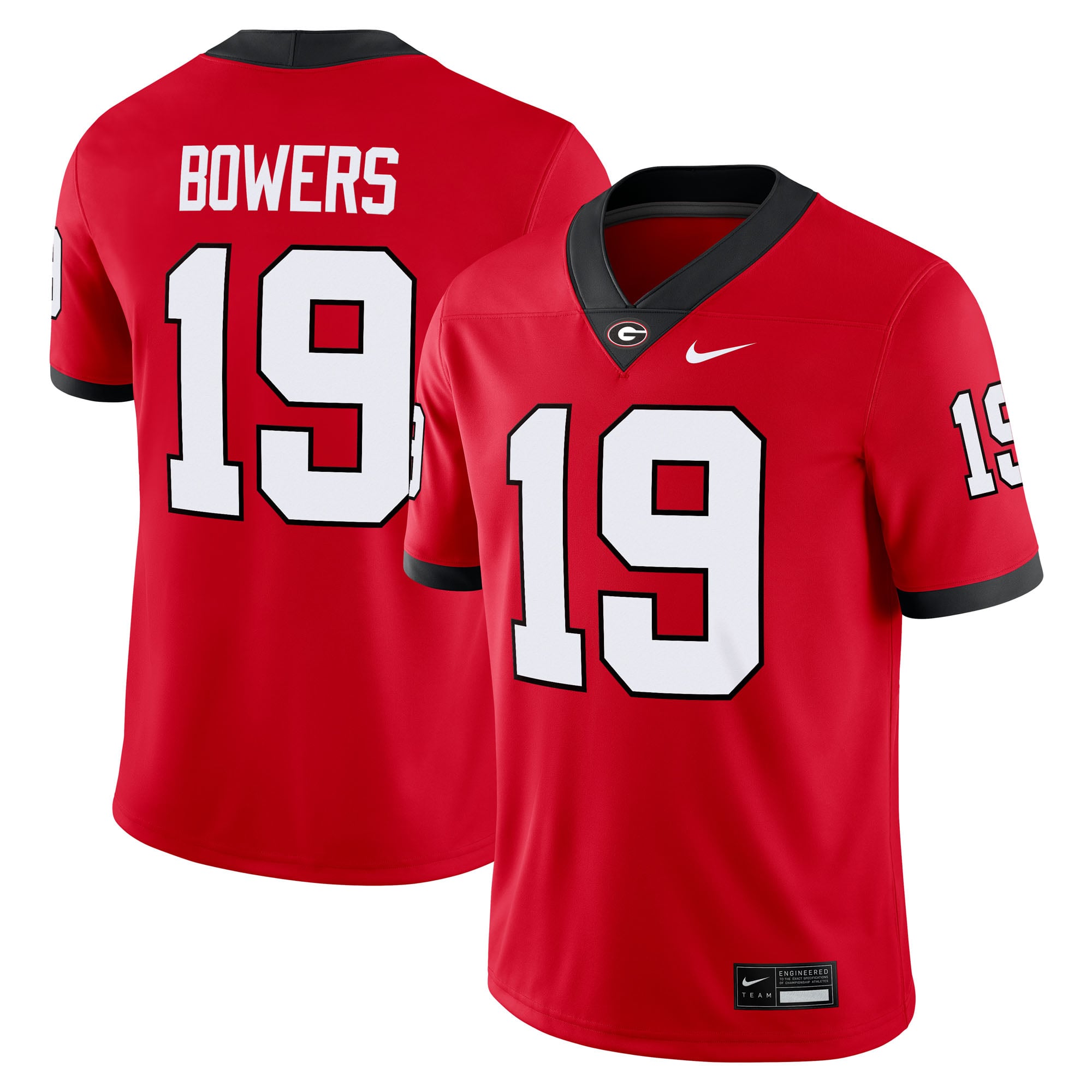 Maillot de match Nike Brock Bowers rouge Georgia Bulldogs pour homme