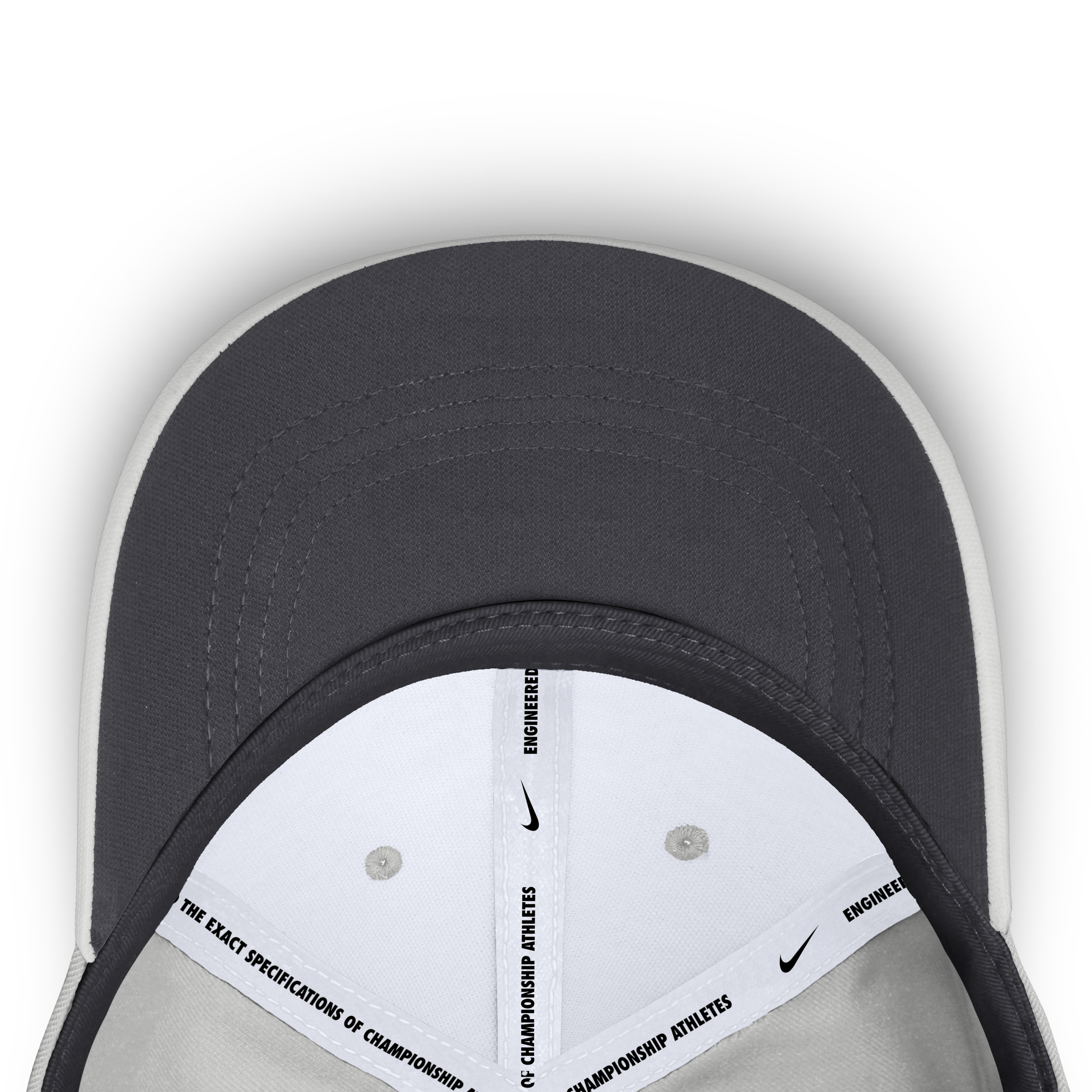 Men's Nike  Gray Georgia Bulldogs 2026 Sideline Practice AeroBill SwooshFlex Dri-FIT Hat