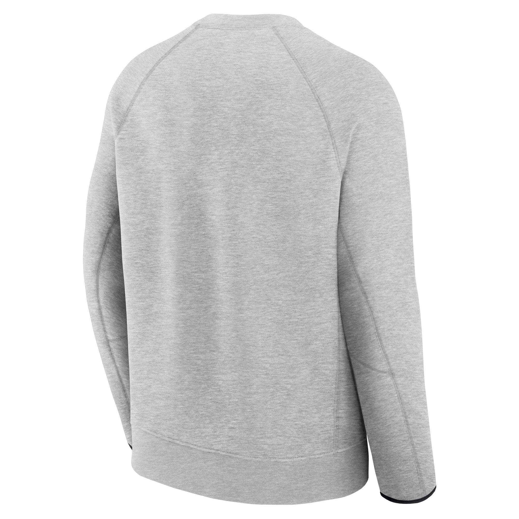Sweat-shirt raglan Nike Georgia Bulldogs gris en polaire technique pour homme