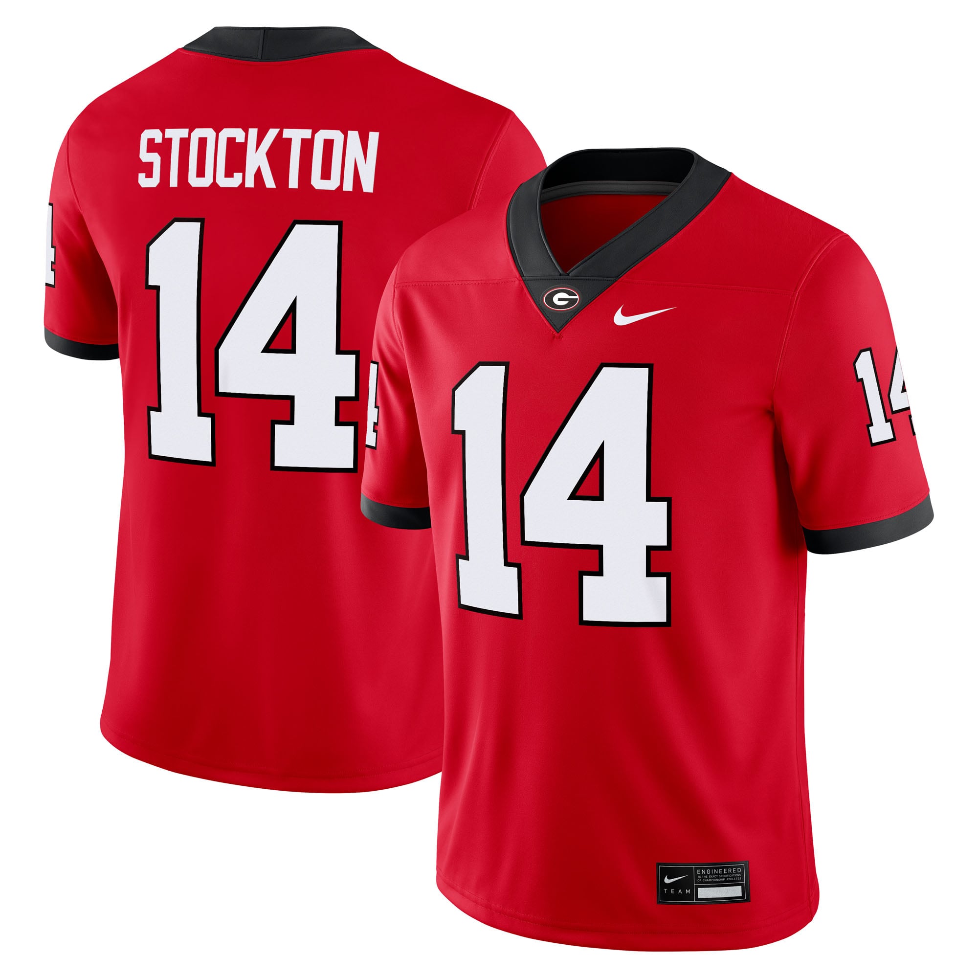 Maillot de football Nike Gunner Stockton Red pour homme, domicile des Georgia Bulldogs, NIL