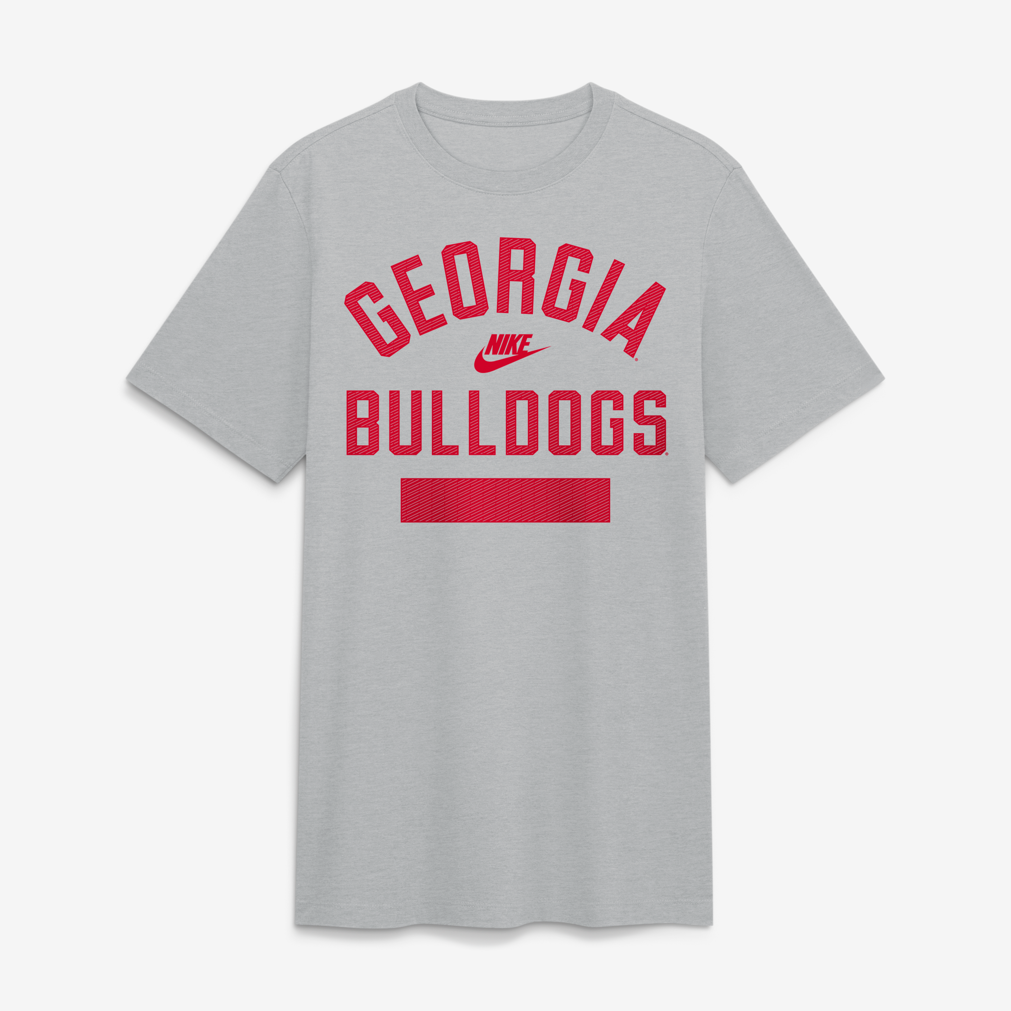 Men's Nike Heather Gray Georgia Bulldogs Arch Wordmark Legacy Tri-Blend T-Shirt