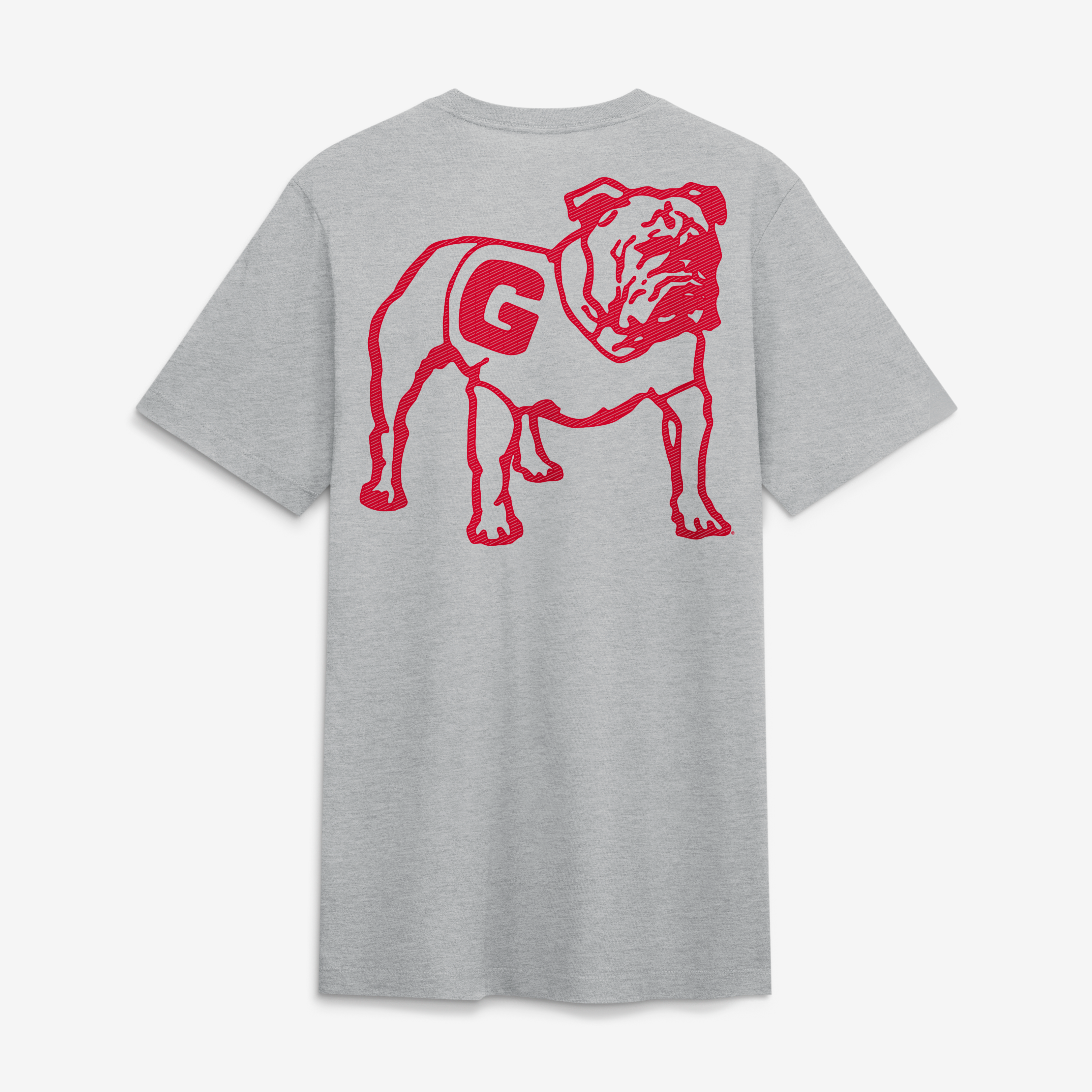 Men's Nike Heather Gray Georgia Bulldogs Arch Wordmark Legacy Tri-Blend T-Shirt