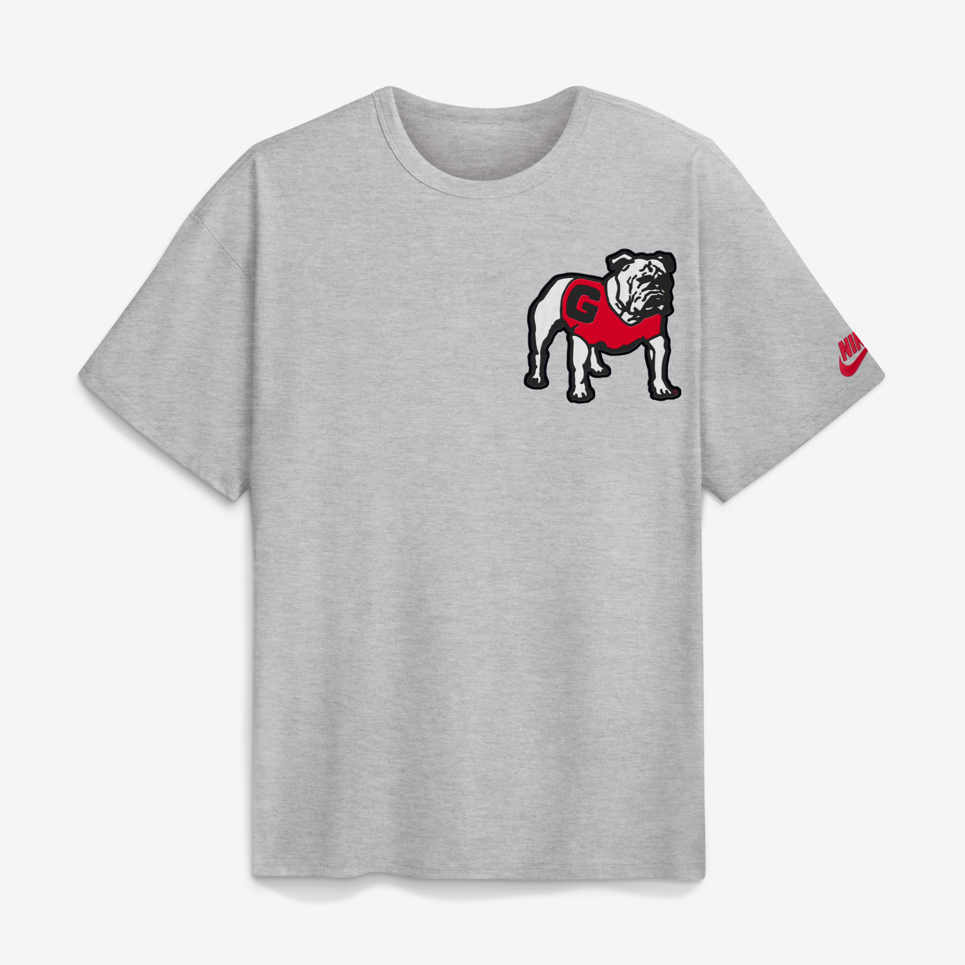 Men's Nike Heather Gray Georgia Bulldogs Legacy Logo Max90 T-Shirt