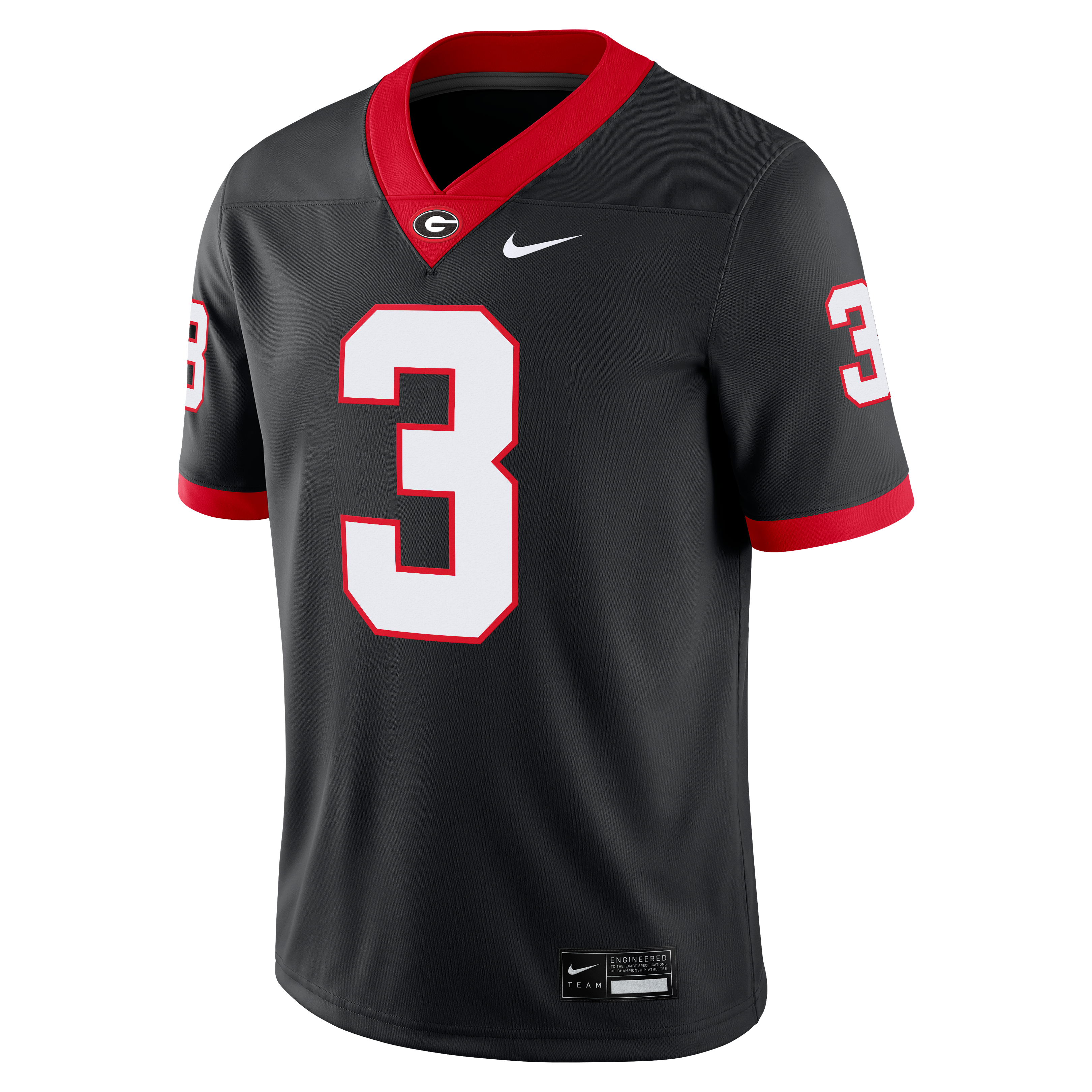 Maillot de football américain Nike Nate Frazier noir Georgia Bulldogs pour homme