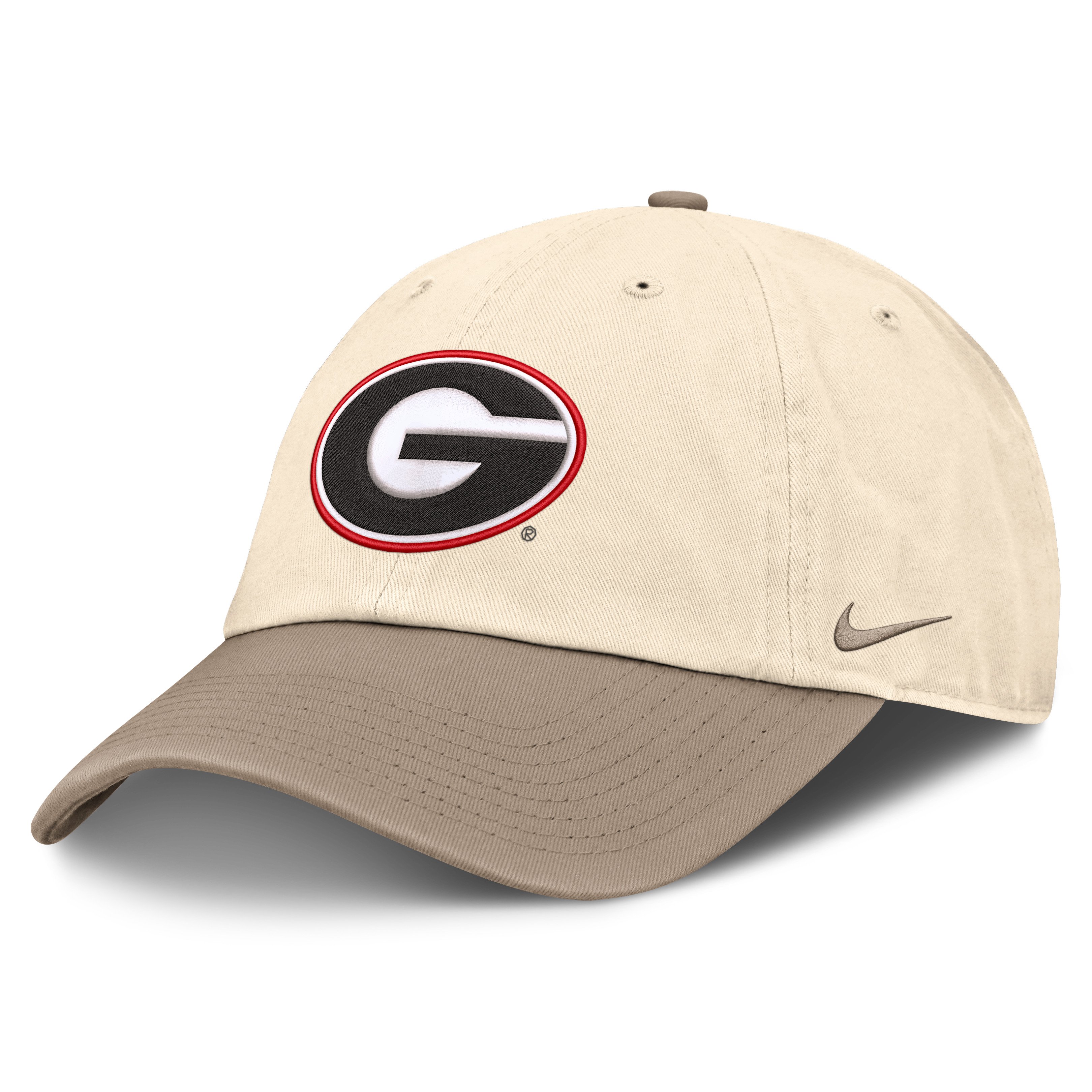Casquette ajustable bicolore Nike Georgia Bulldogs, coloris naturel/kaki, pour homme