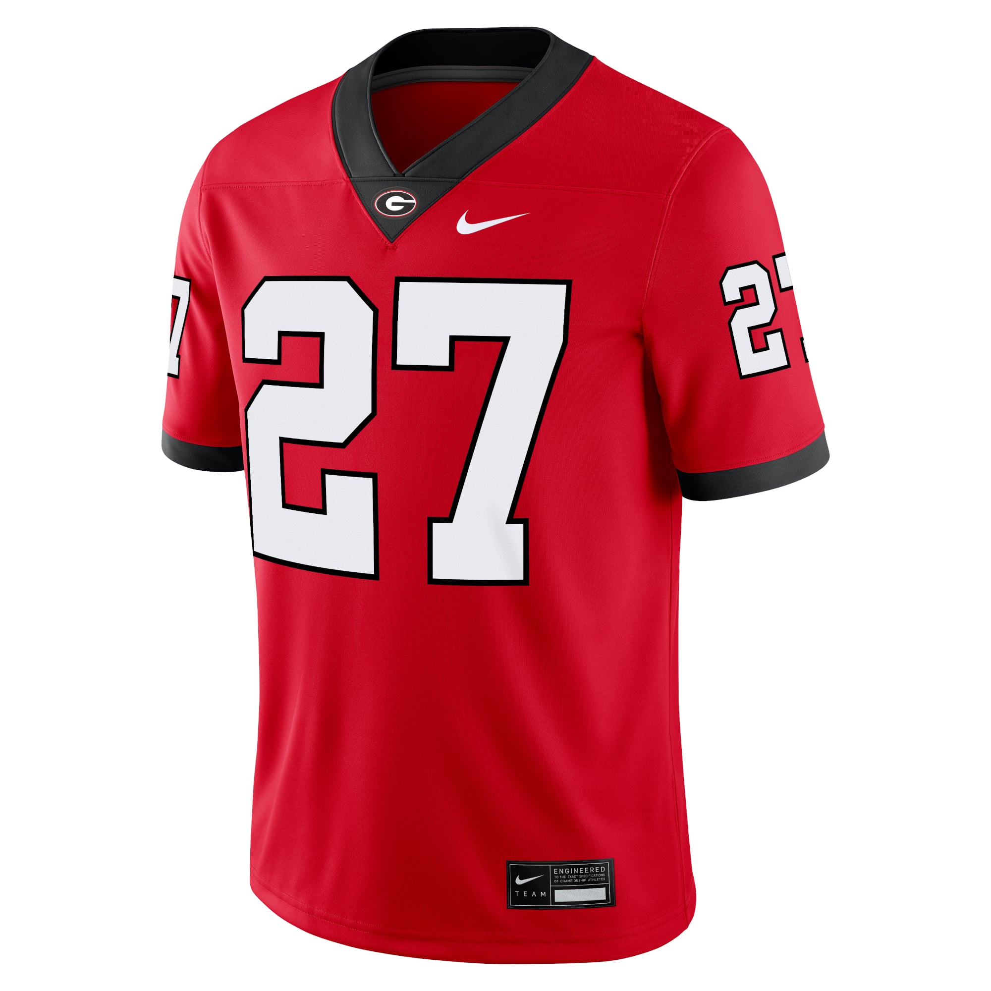 Maillot de match Nike Nick Chubb rouge des Georgia Bulldogs Alumni pour homme