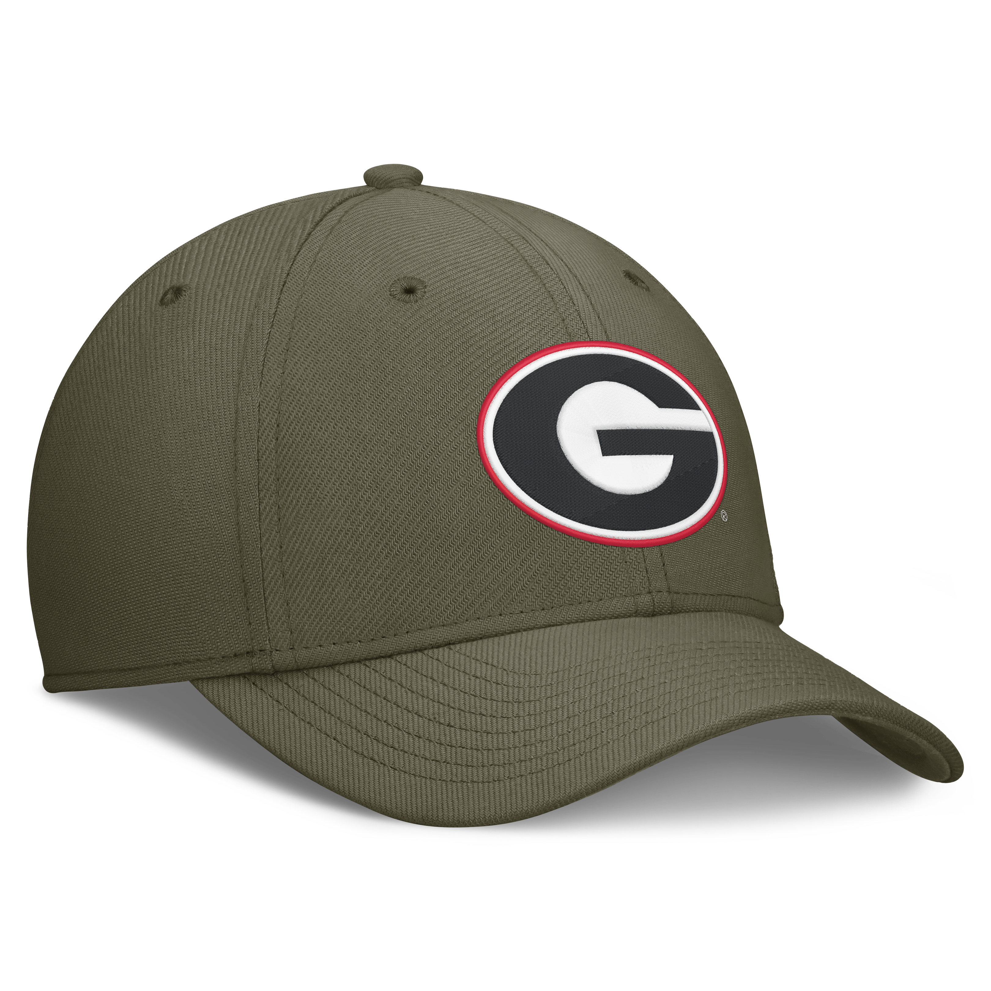 Casquette Nike Olive Georgia Bulldogs Primetime SwooshFlex Dri-FIT pour homme