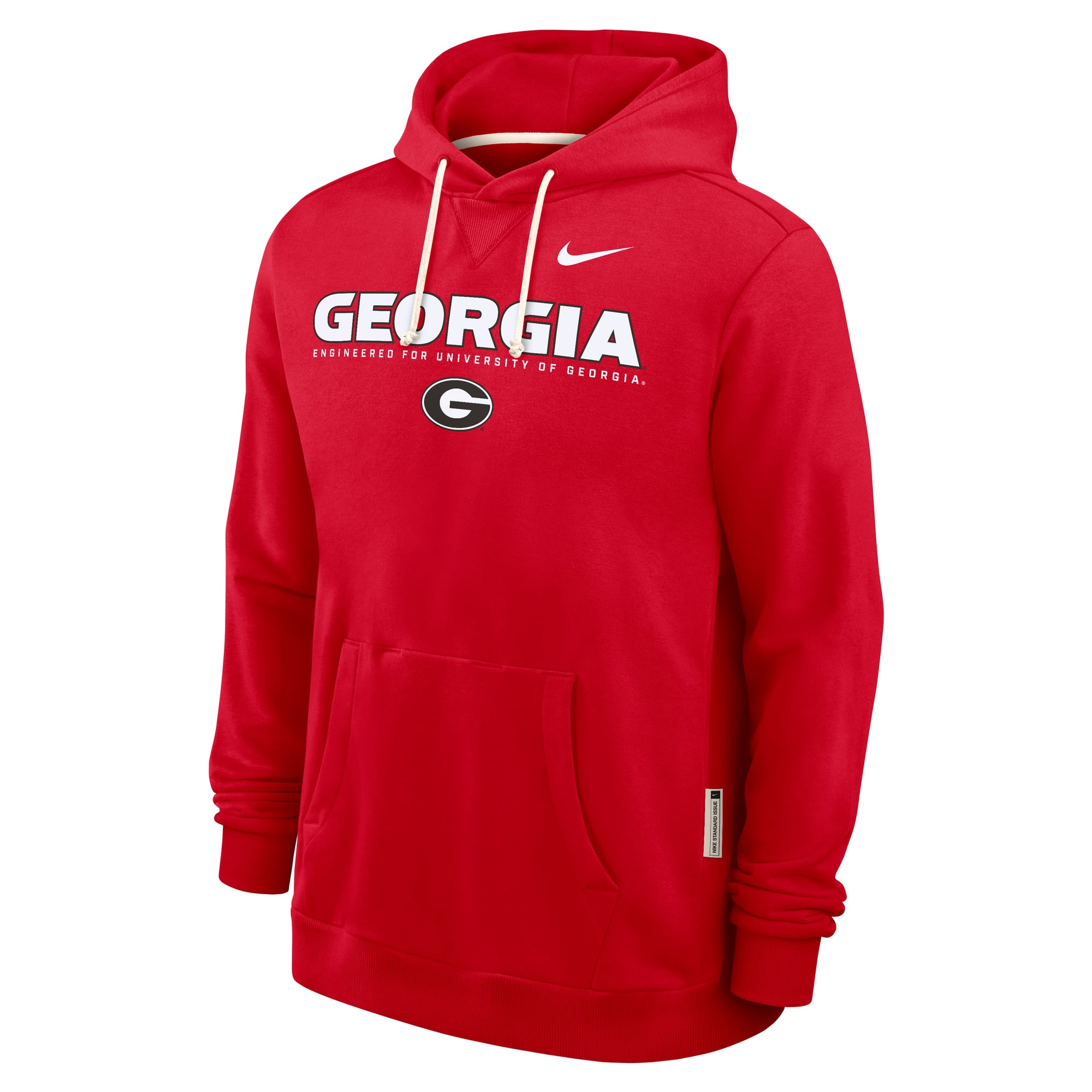 Men's Nike Red Georgia Bulldogs 2025 Sideline Standard Issue Dri-FIT Hoodie