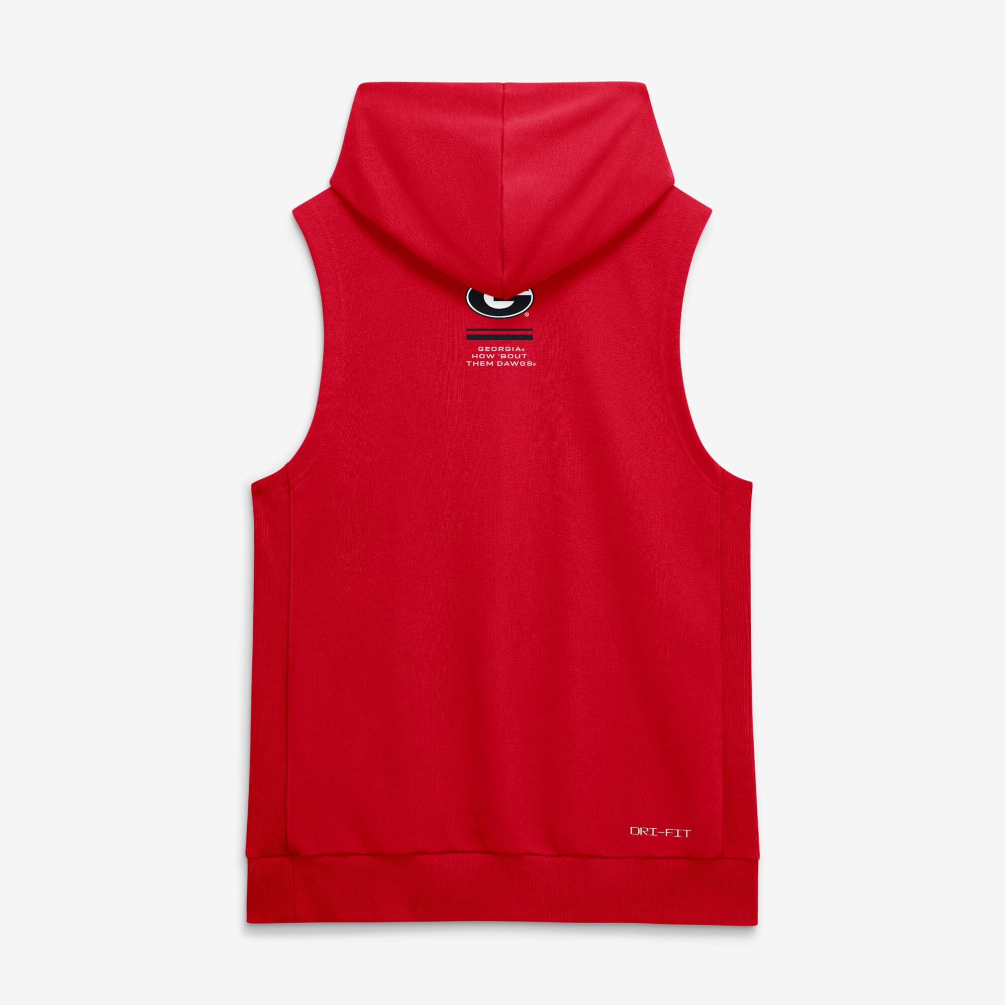 Men's Nike Red Georgia Bulldogs 2026 Sideline Sleeveless Dri-FIT Hoodie
