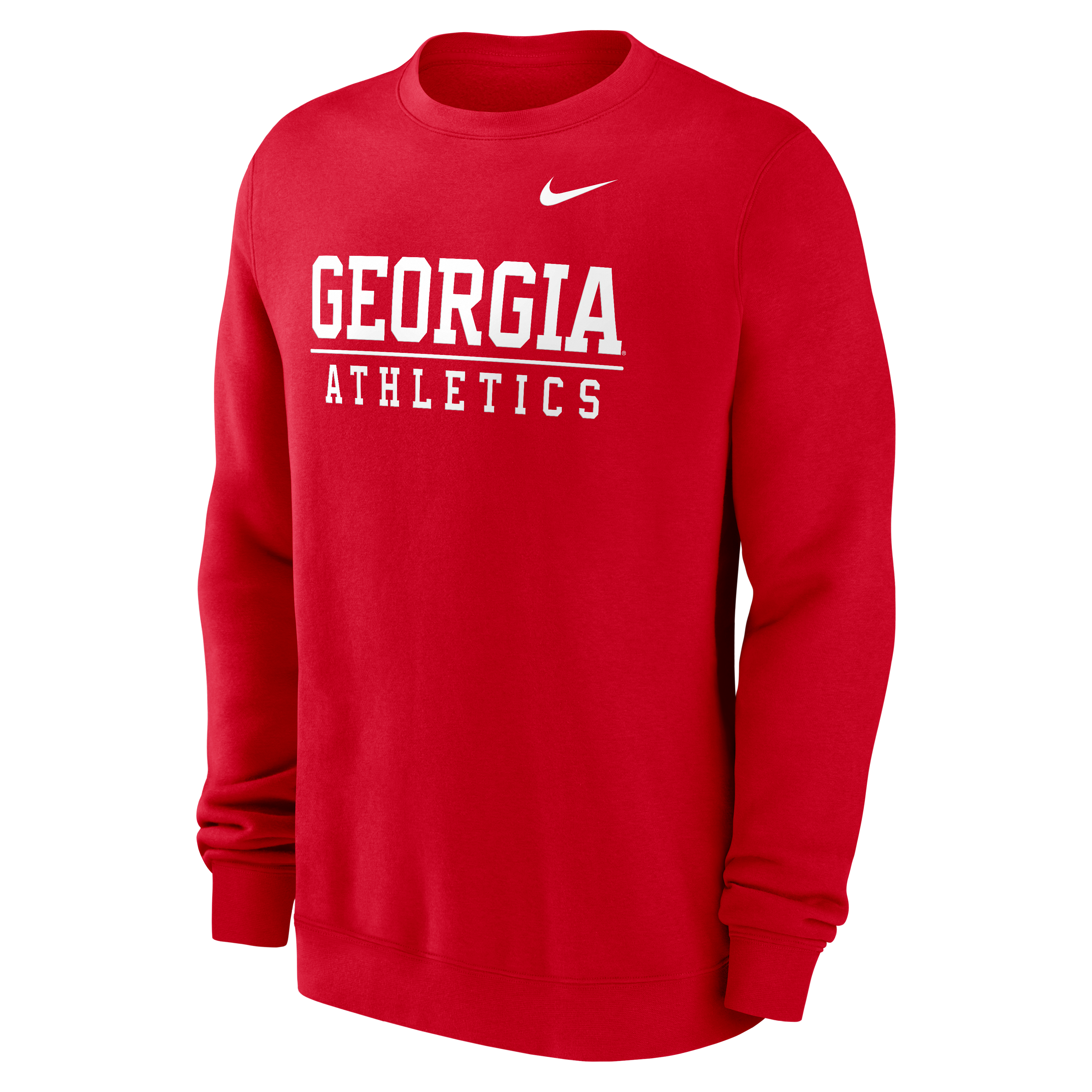 Sweat-shirt polaire Nike rouge Georgia Bulldogs Club pour homme