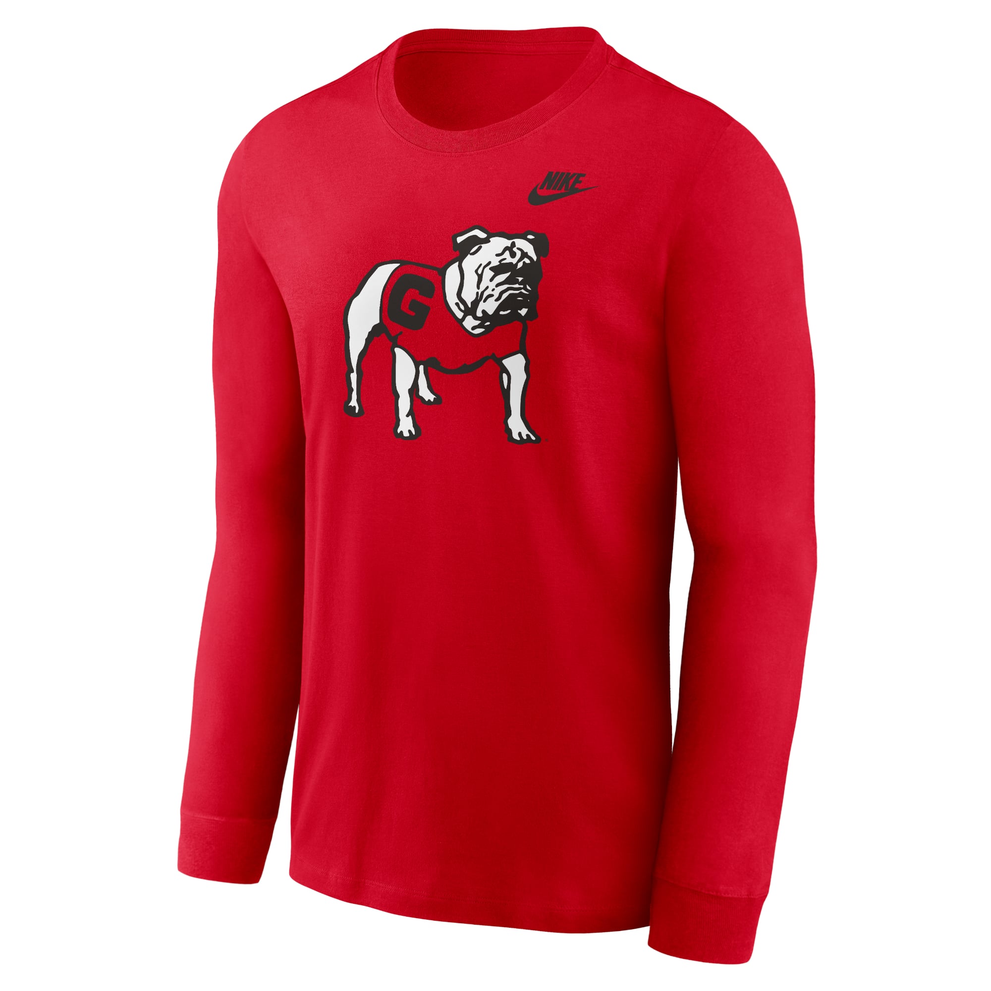 T-shirt à manches longues Nike rouge Georgia Bulldogs Legacy Primary Logo pour homme
