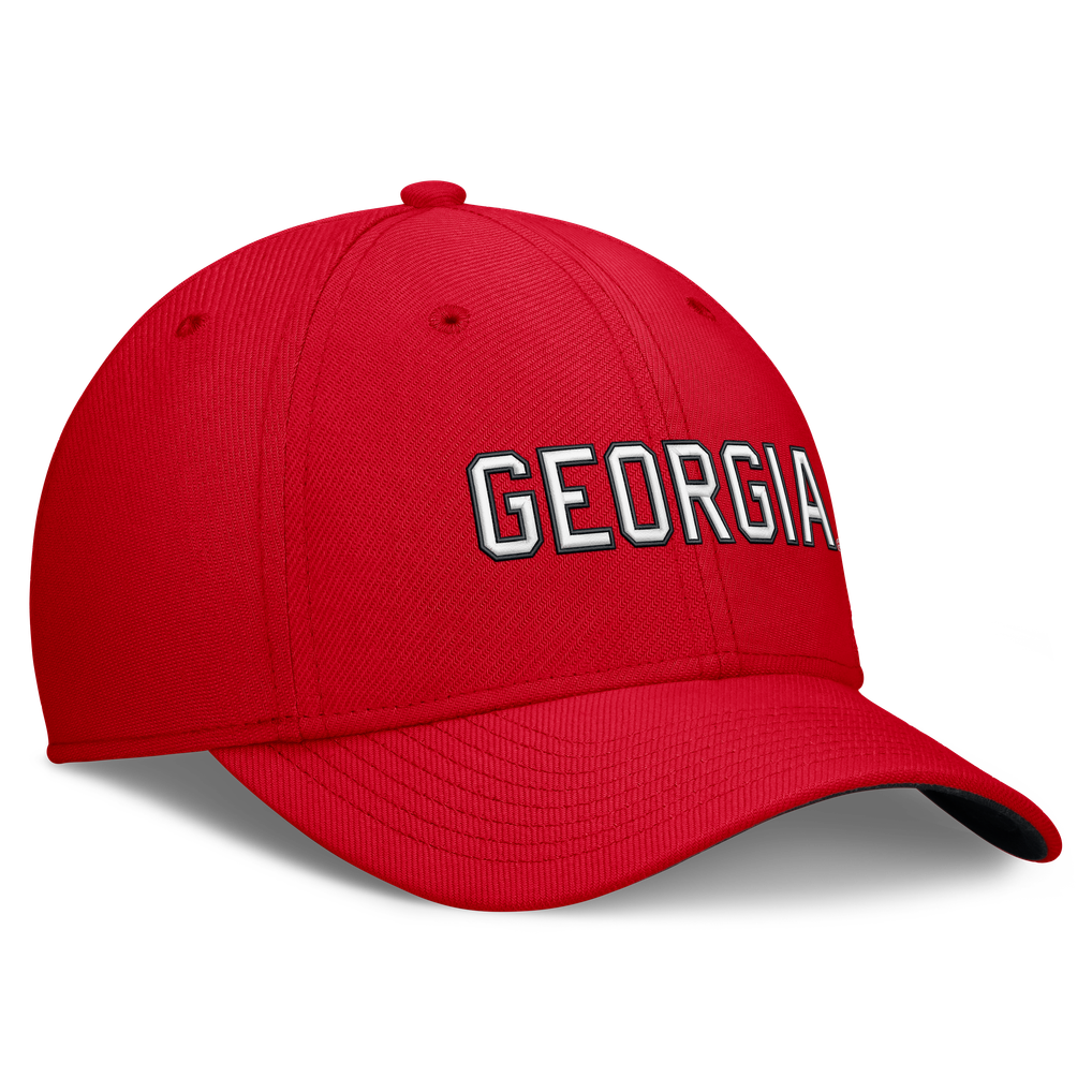Georgia Bulldogs Nike Primetime Team Rise Dri-FIT SwooshFlex Hat - Red