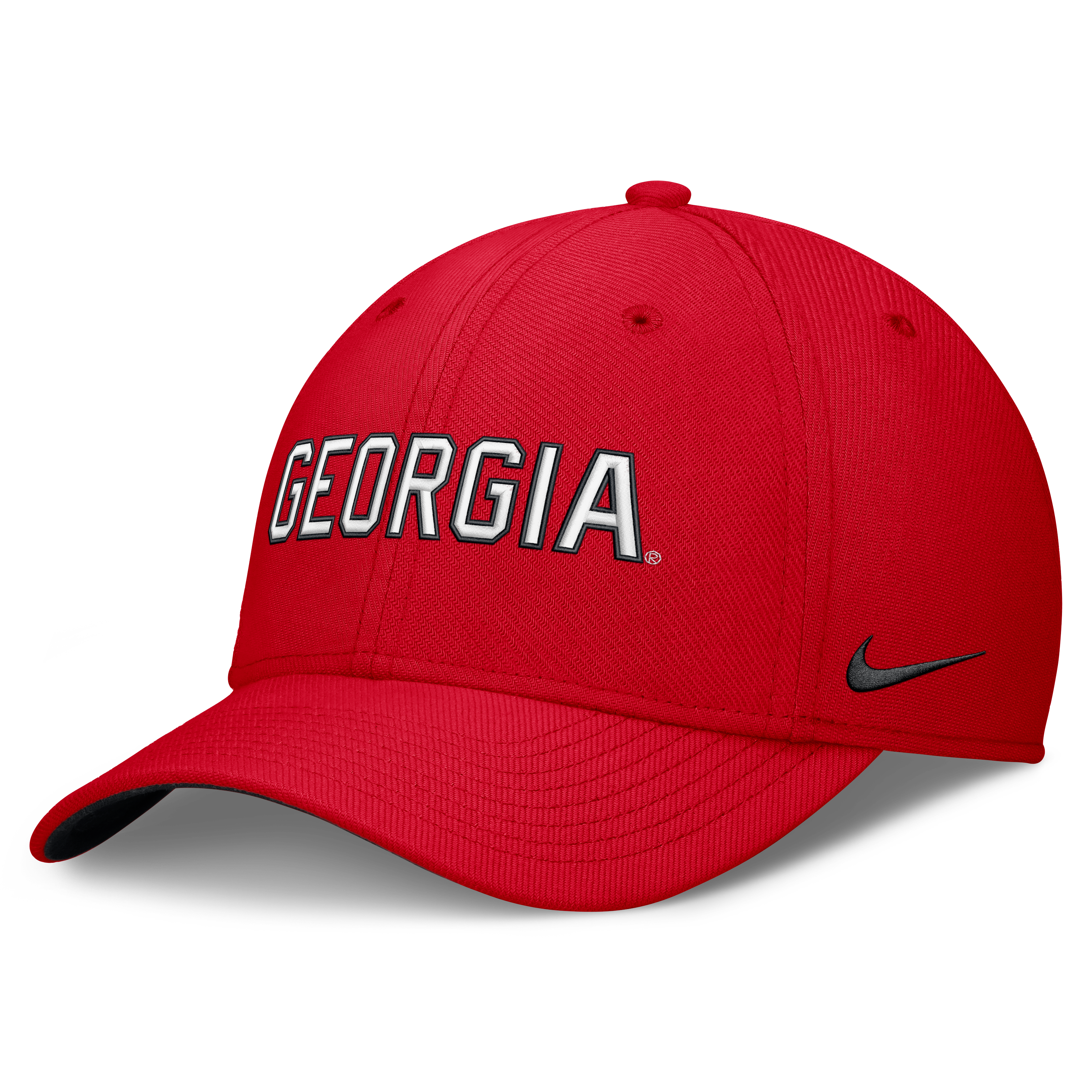 Georgia Bulldogs Nike Primetime Team Rise Dri-FIT SwooshFlex Hat - Red